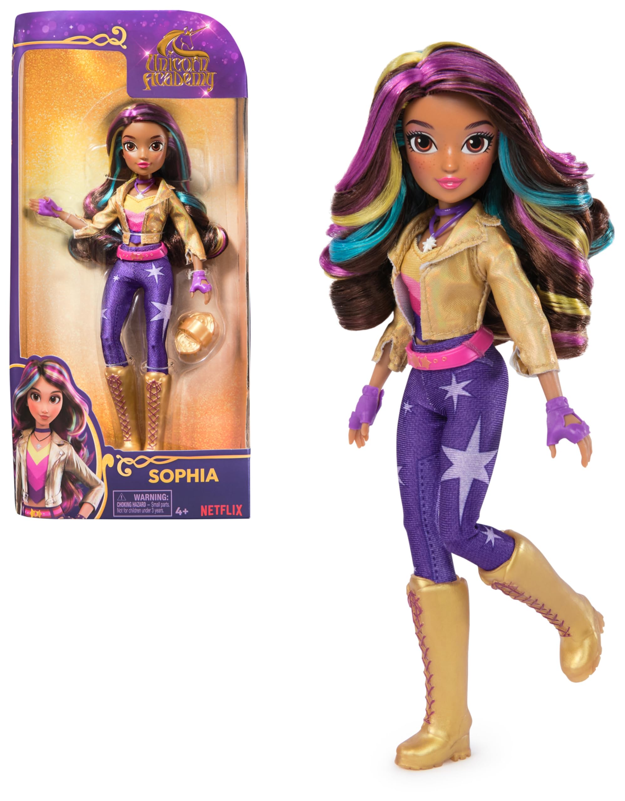 Unicorn Academy Sophia Ankleidepuppe 24 cm mit Zubehör