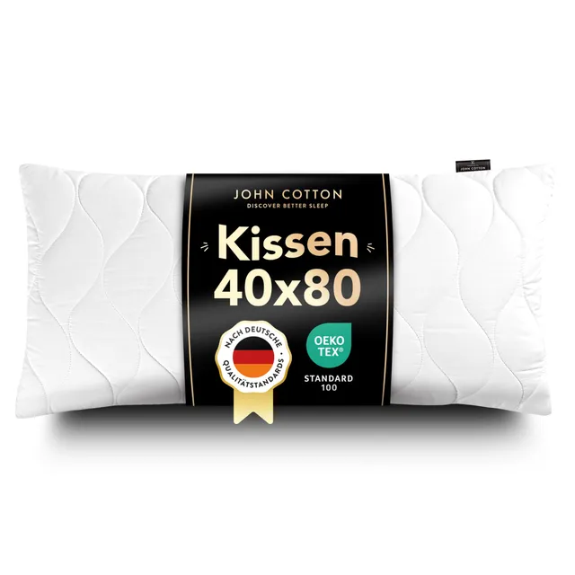 John Cotton Kopfkissen 40x80 cm Kissen verstellbar