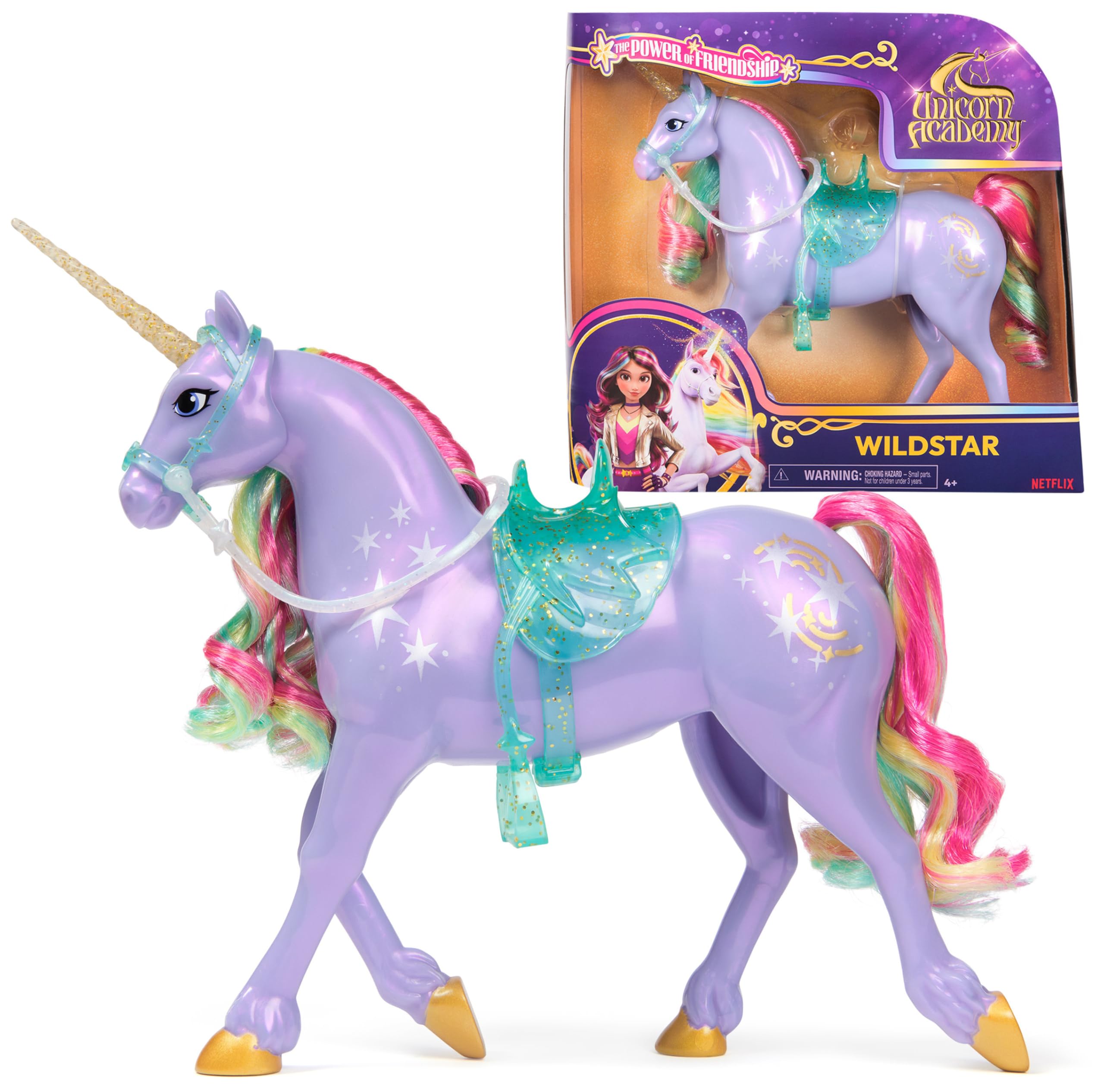 Unicorn Academy Wildstar Einhorn 28 cm mit Sattel Sophia