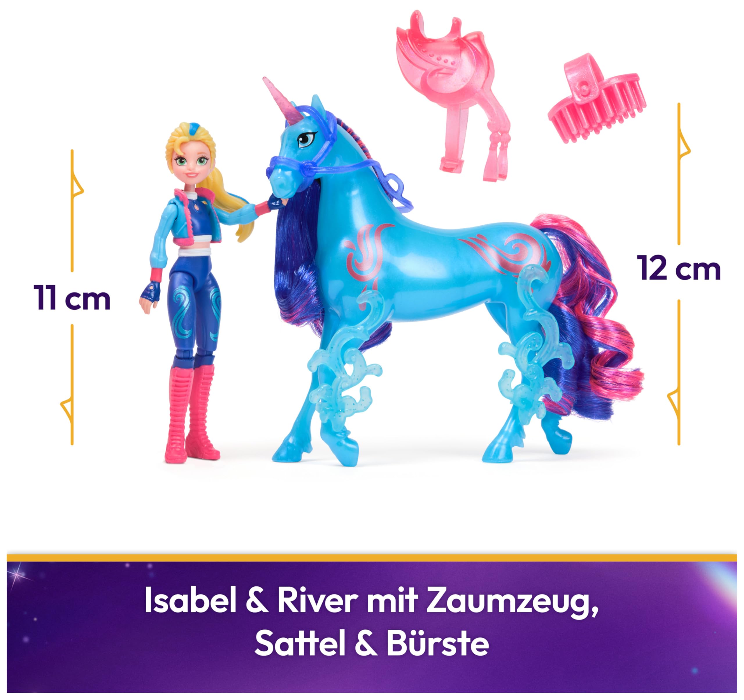 Unicorn Academy Isabel & River Puppe mit Einhorn 12 cm