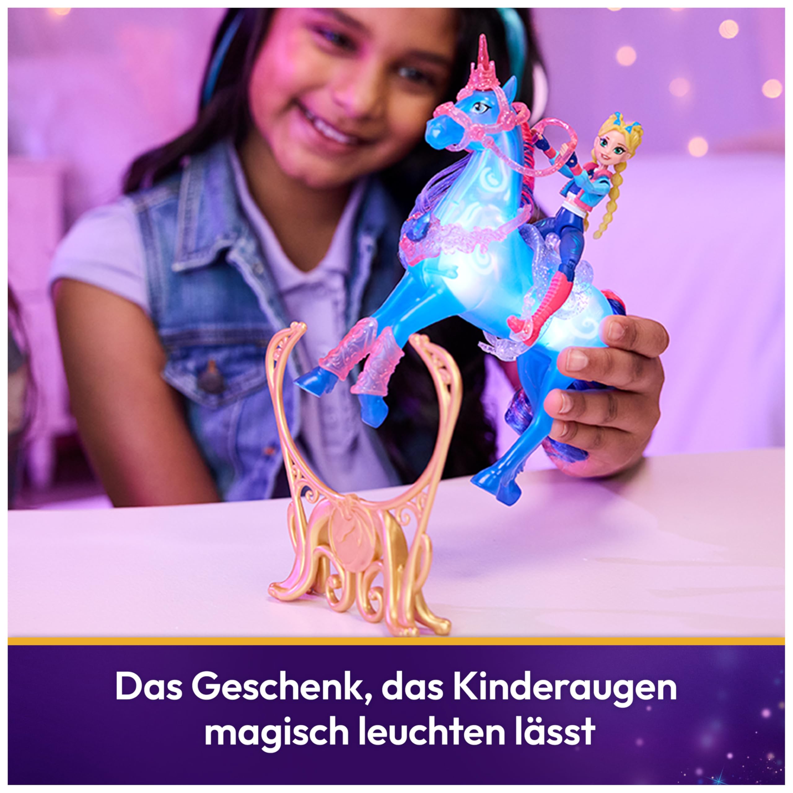 Unicorn Academy Isabel & River Licht-Magie-Set Puppe Einhorn