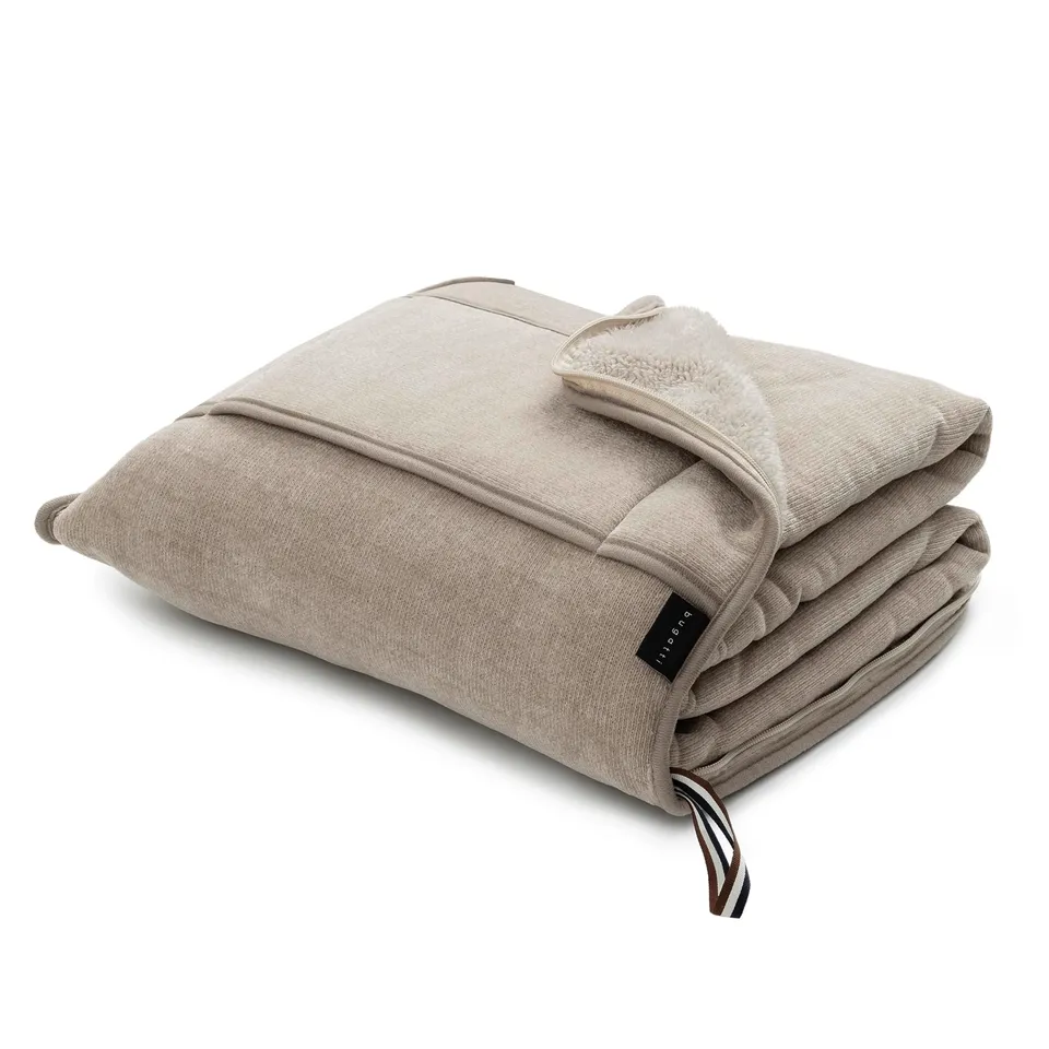 bugatti Reisedecke 130x150 cm Beige mit Kissen 2 in 1