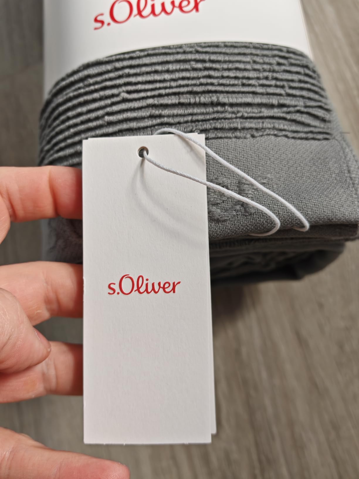 s.Oliver Handtuch 50x100 Hellgrau Baumwolle 600 g/m²
