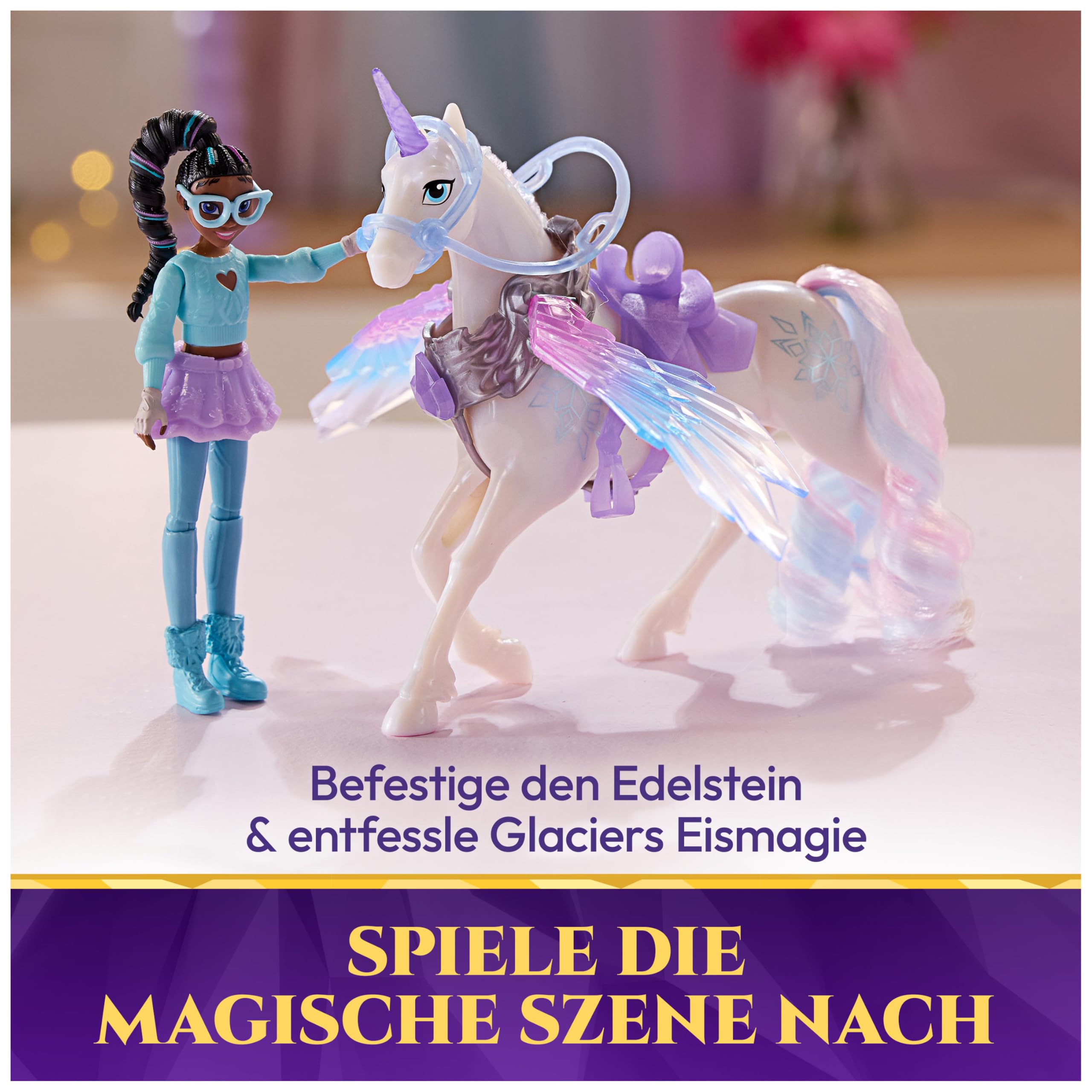 Unicorn Academy Wing Magic Layla Glacier Puppen-Set