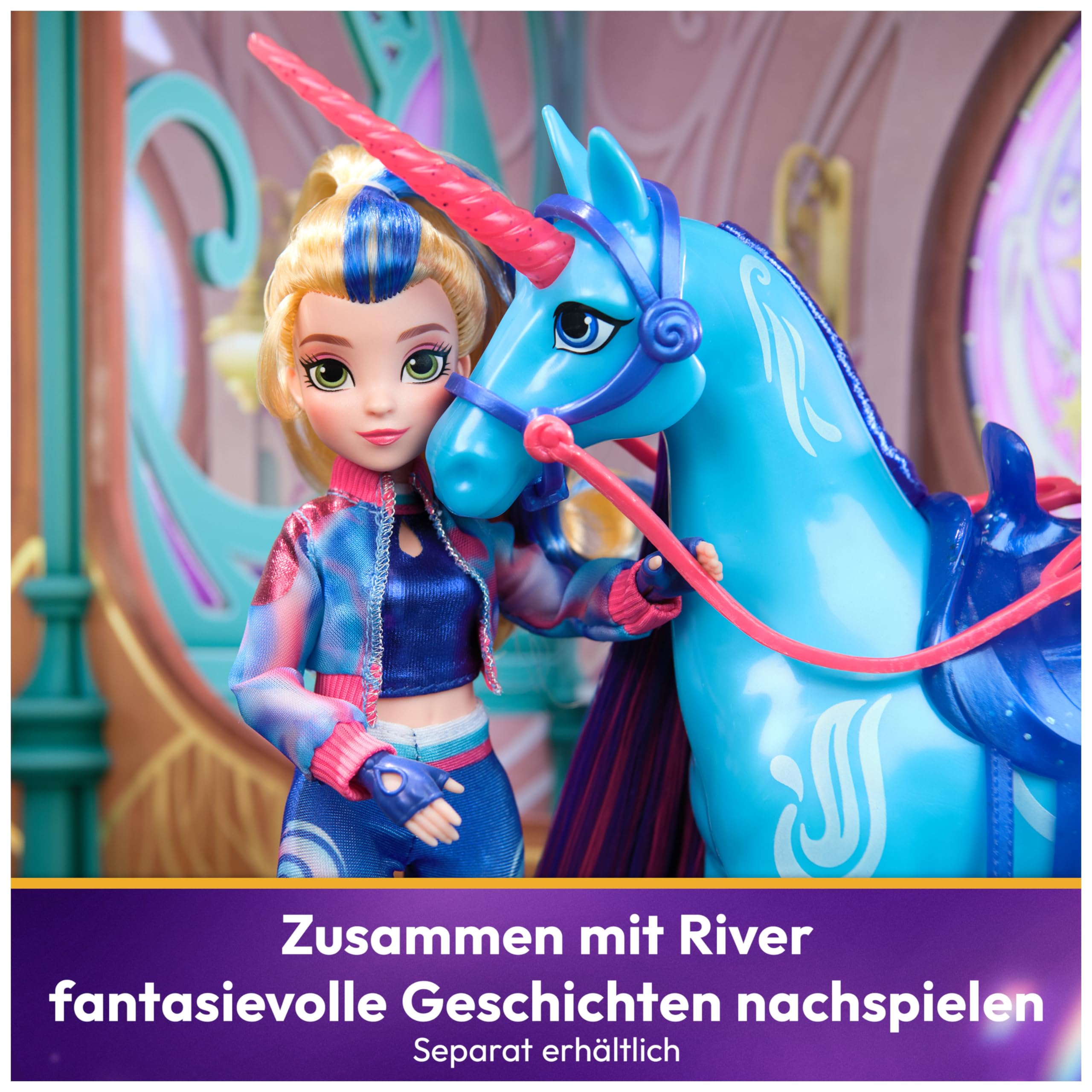 Unicorn Academy Isabel Ankleidepuppe 24 cm Puppe mit Bürste