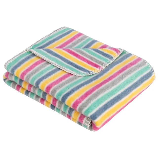 s.Oliver Babydecke 75x100 cm gestreift bunt Baumwollmix weich
