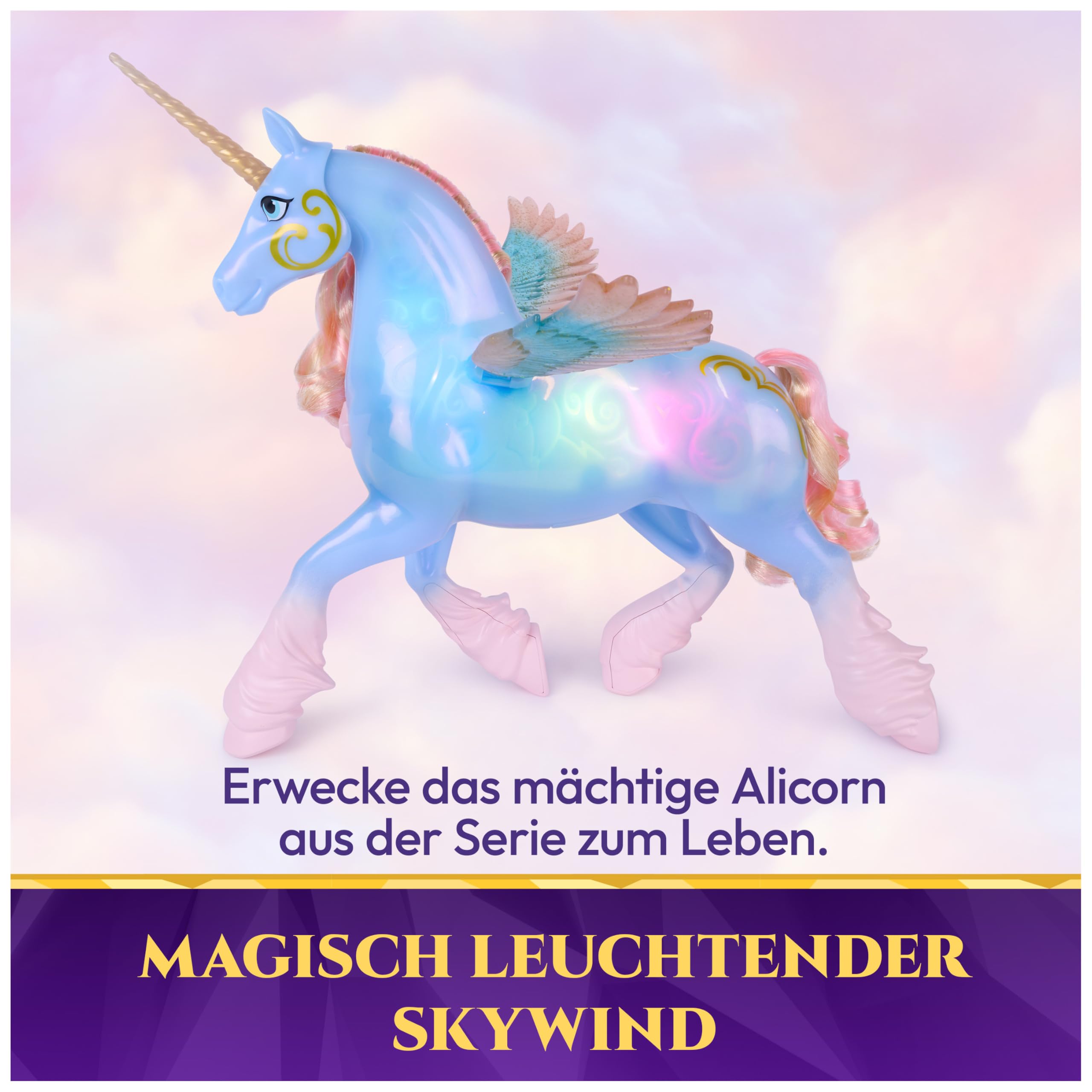 Unicorn Academy Glow Magic Skywind Einhorn interaktiv Figur