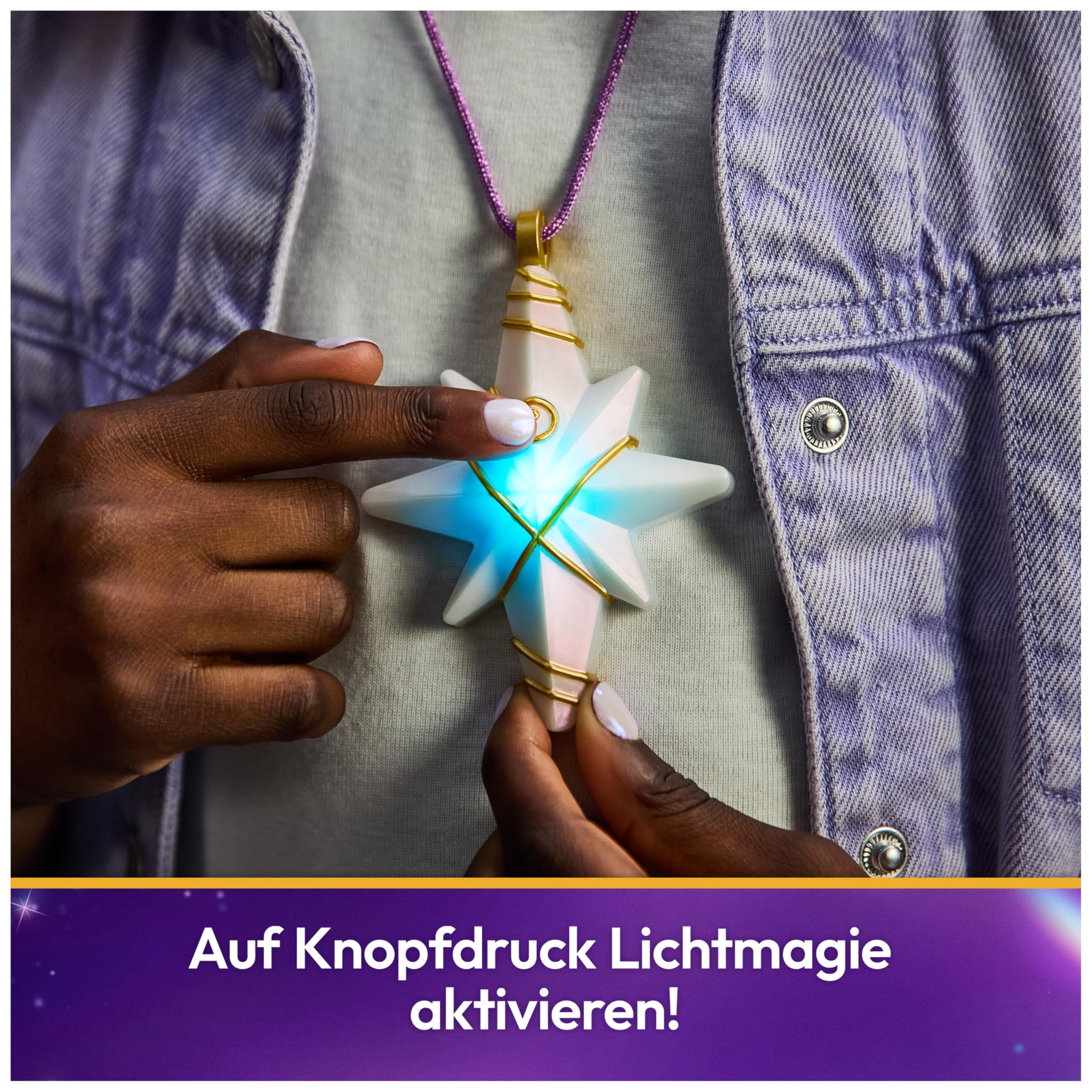Unicorn Academy Kette mit Licht Stern und Ring Sophia Set