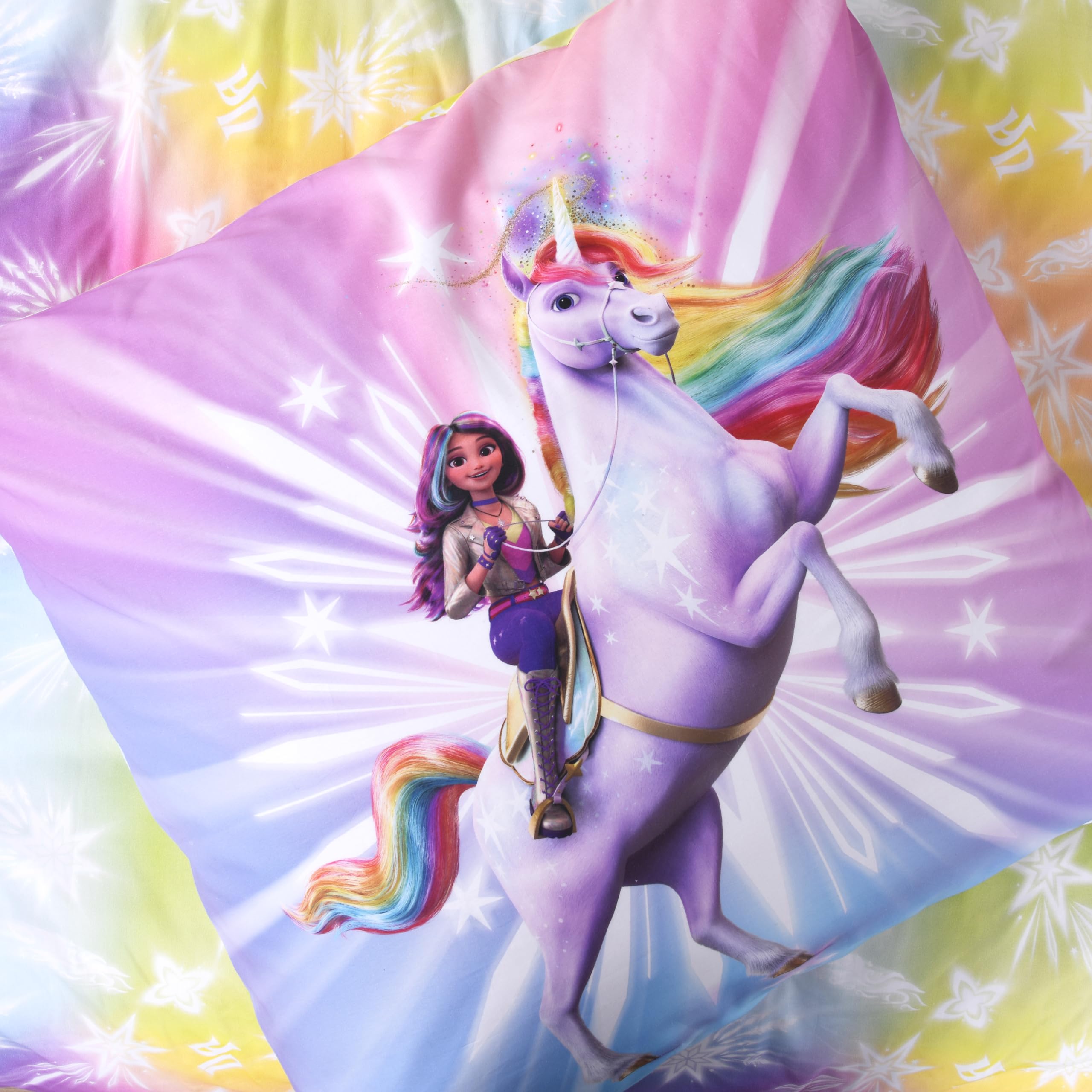 Unicorn Academy Bettwäsche 140x200 Baumwolle Wendemotiv