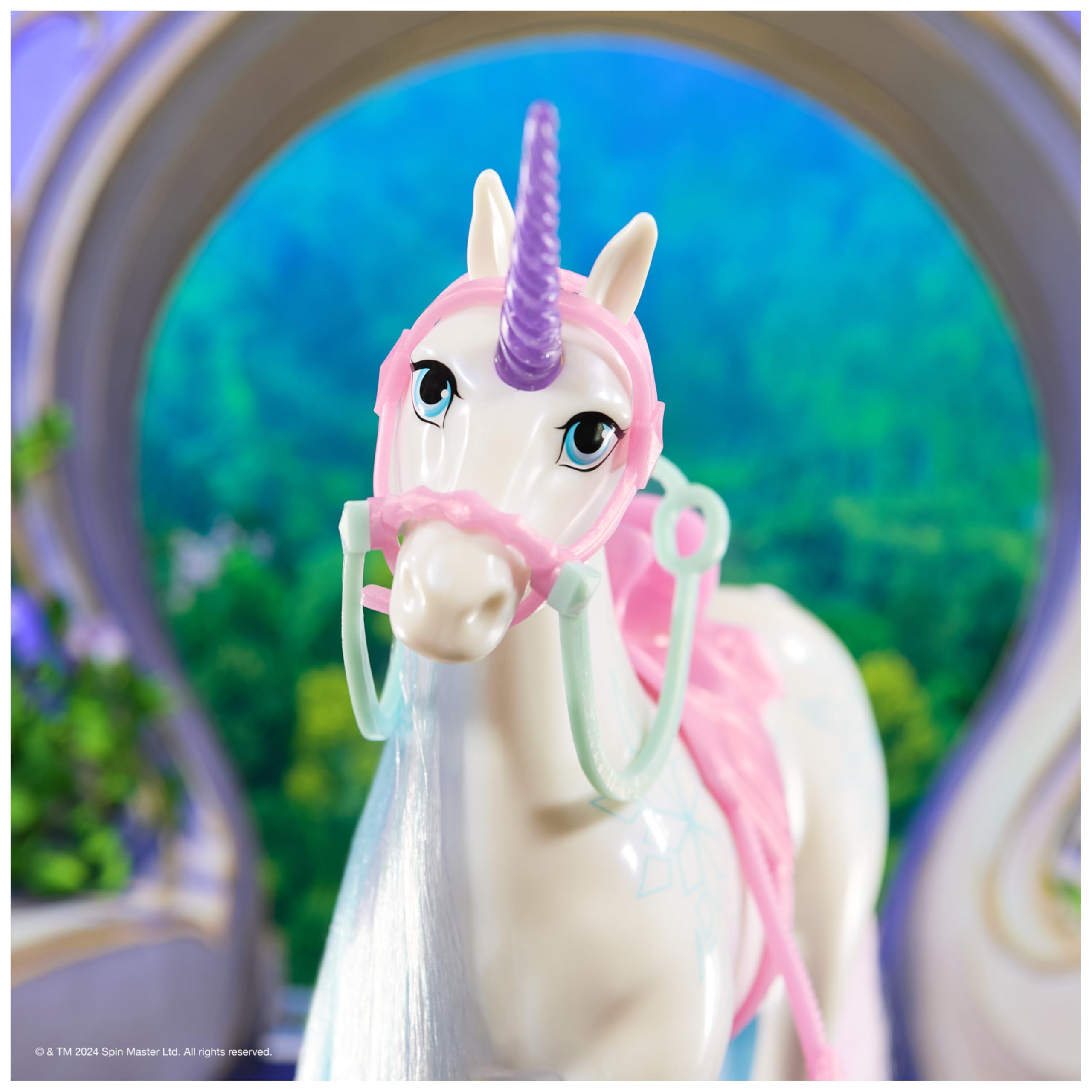 Unicorn Academy Glacier Einhorn 28 cm mit Sattel