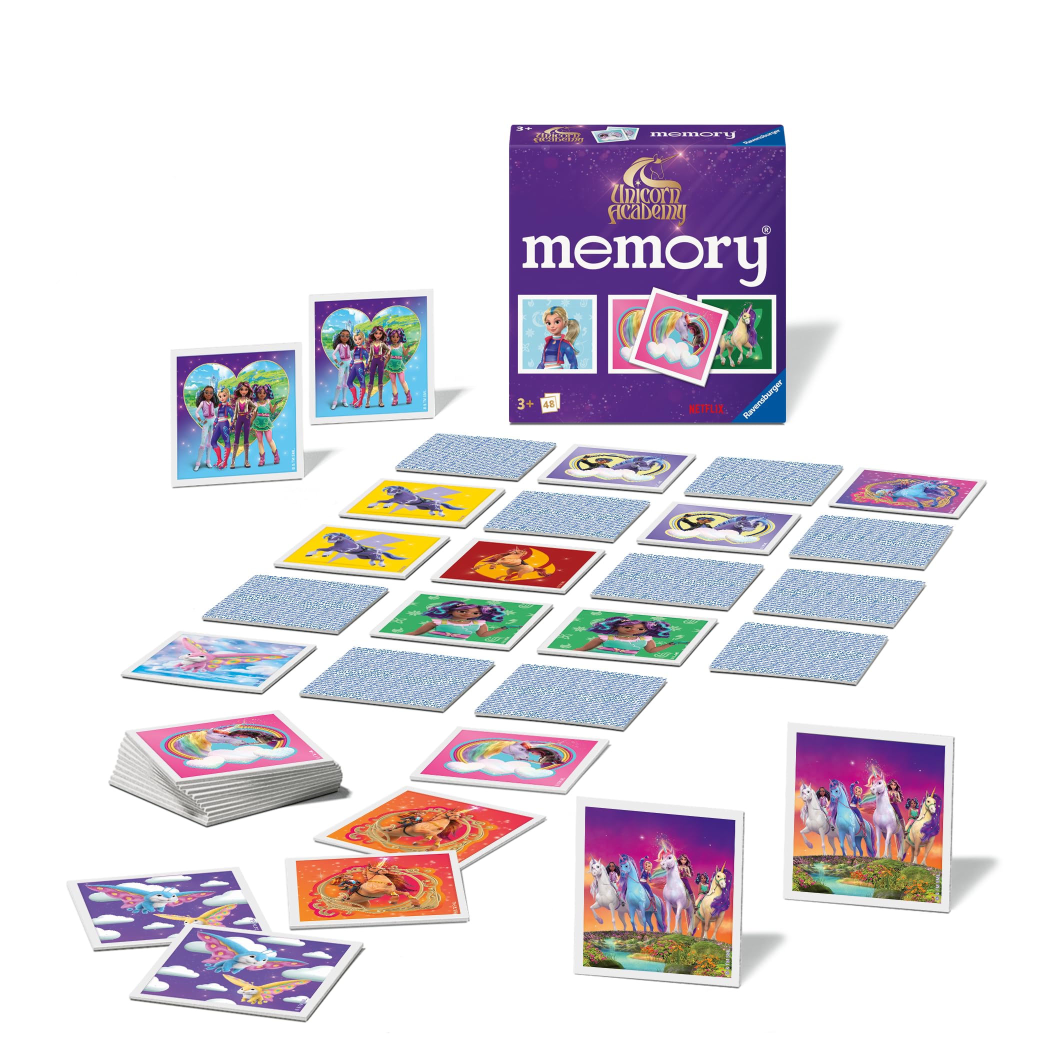 Ravensburger Unicorn Academy Mini Memory Legespiel 48 Karten ab 3