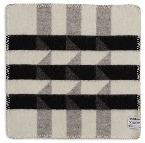Røros Tweed Kvam Sitzunterlage 45x45 Lammwolle Greyscale