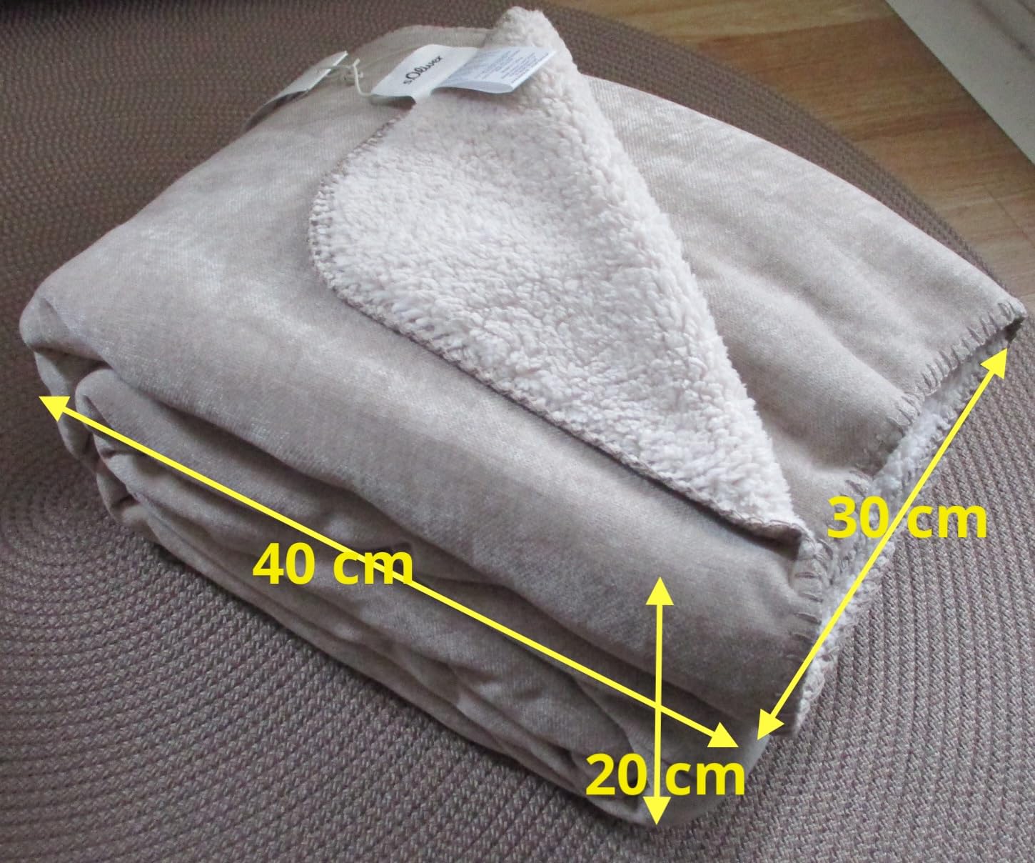 s.Oliver Lounge Kuscheldecke 150x200 grün flauschig