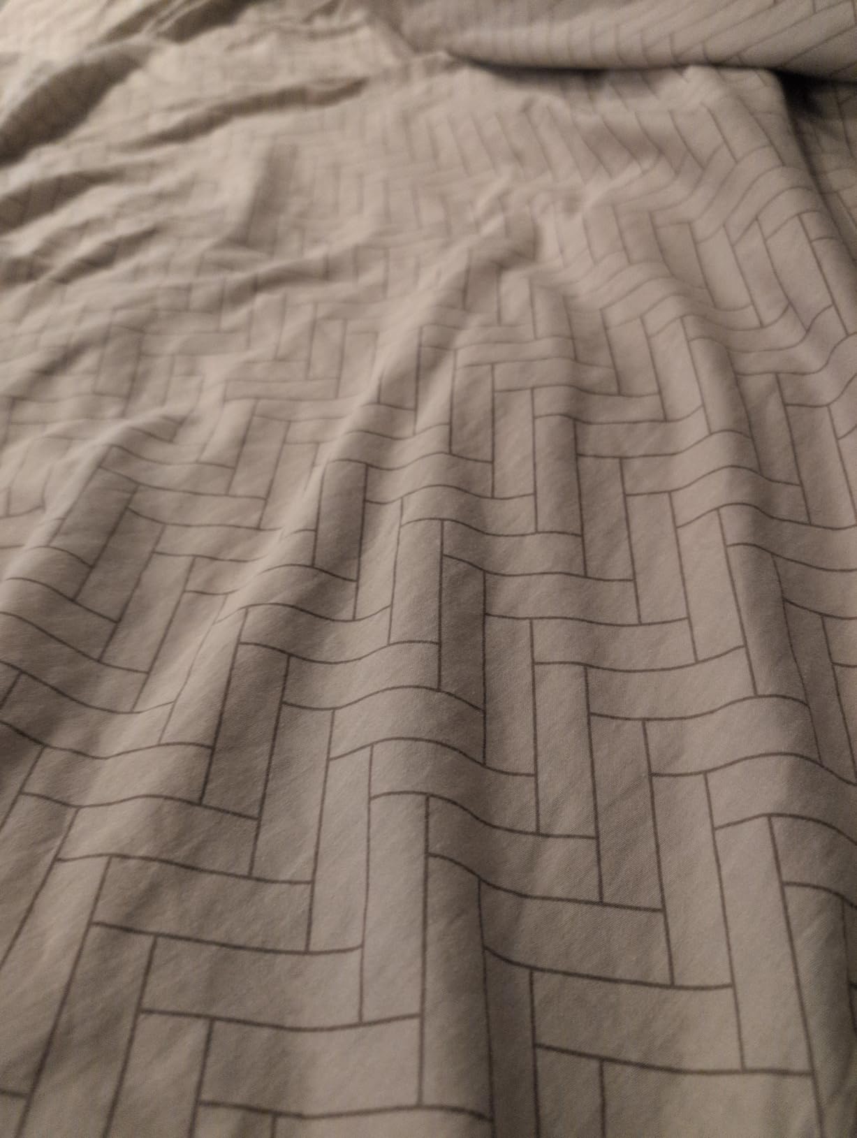 s.Oliver Mako-Satin Bettwäsche 135x200 braun Fischgrät
