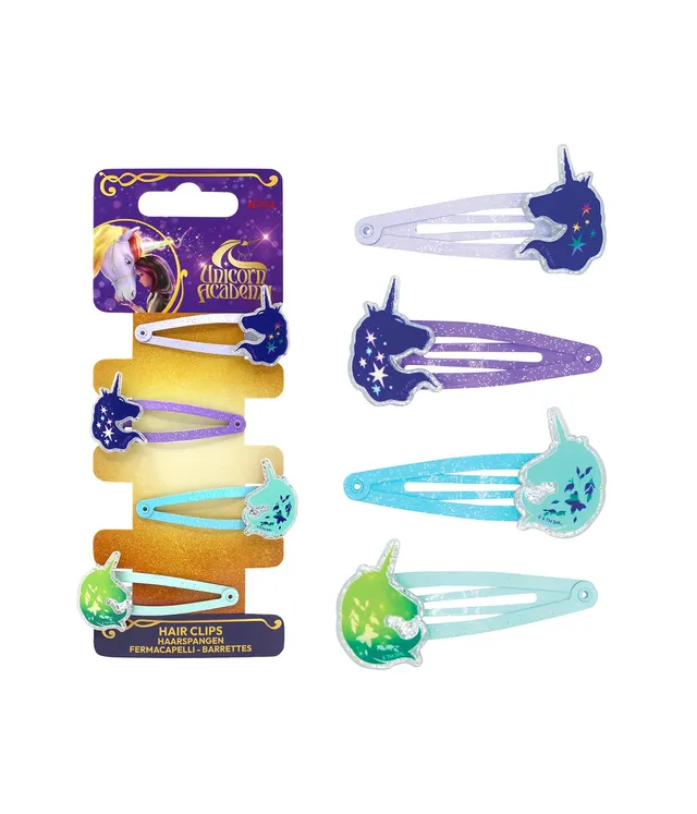 Unicorn Academy Haarspangen 4er-Set Wildstar Leaf Kinder
