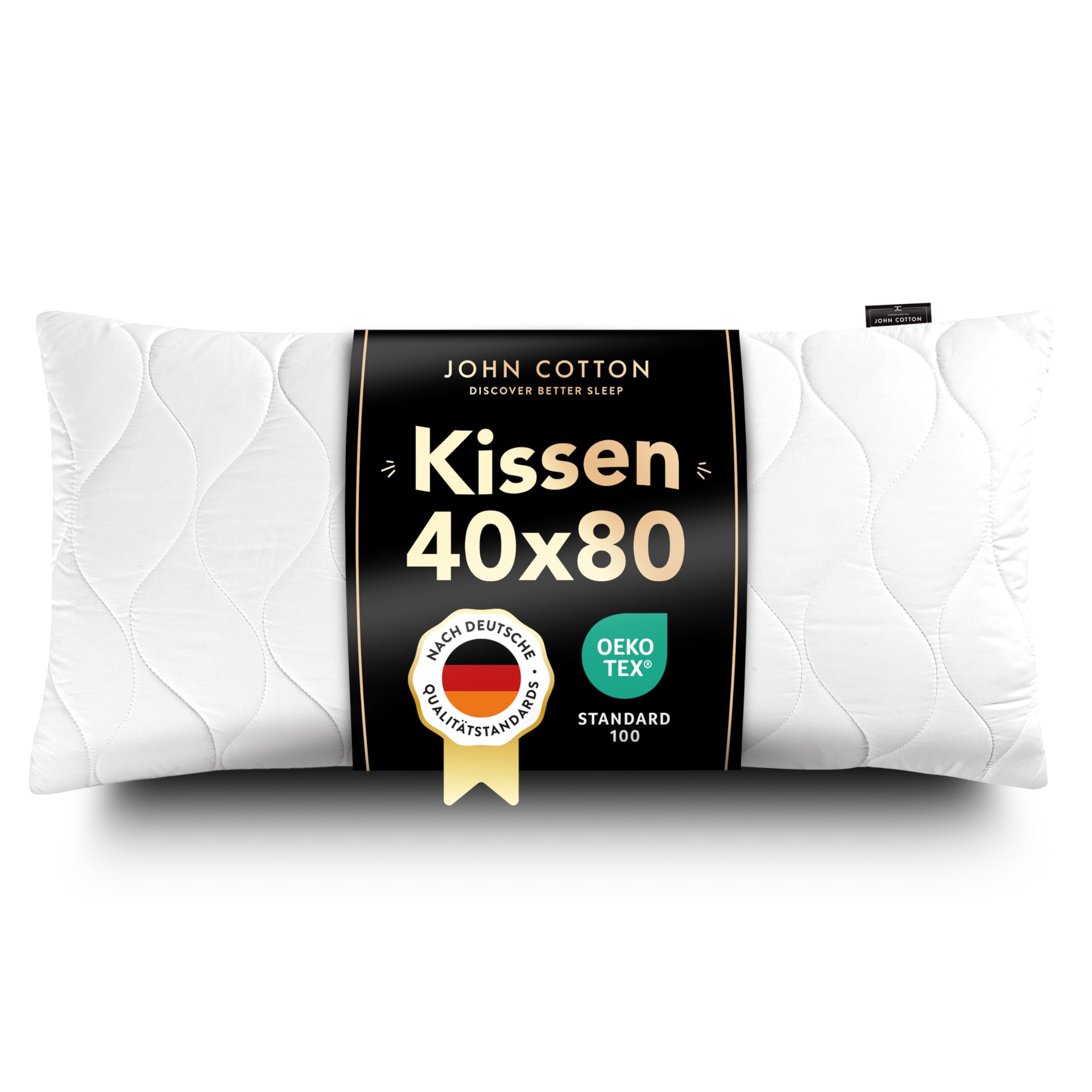 John Cotton Kopfkissen 40x80 cm Kissen verstellbar