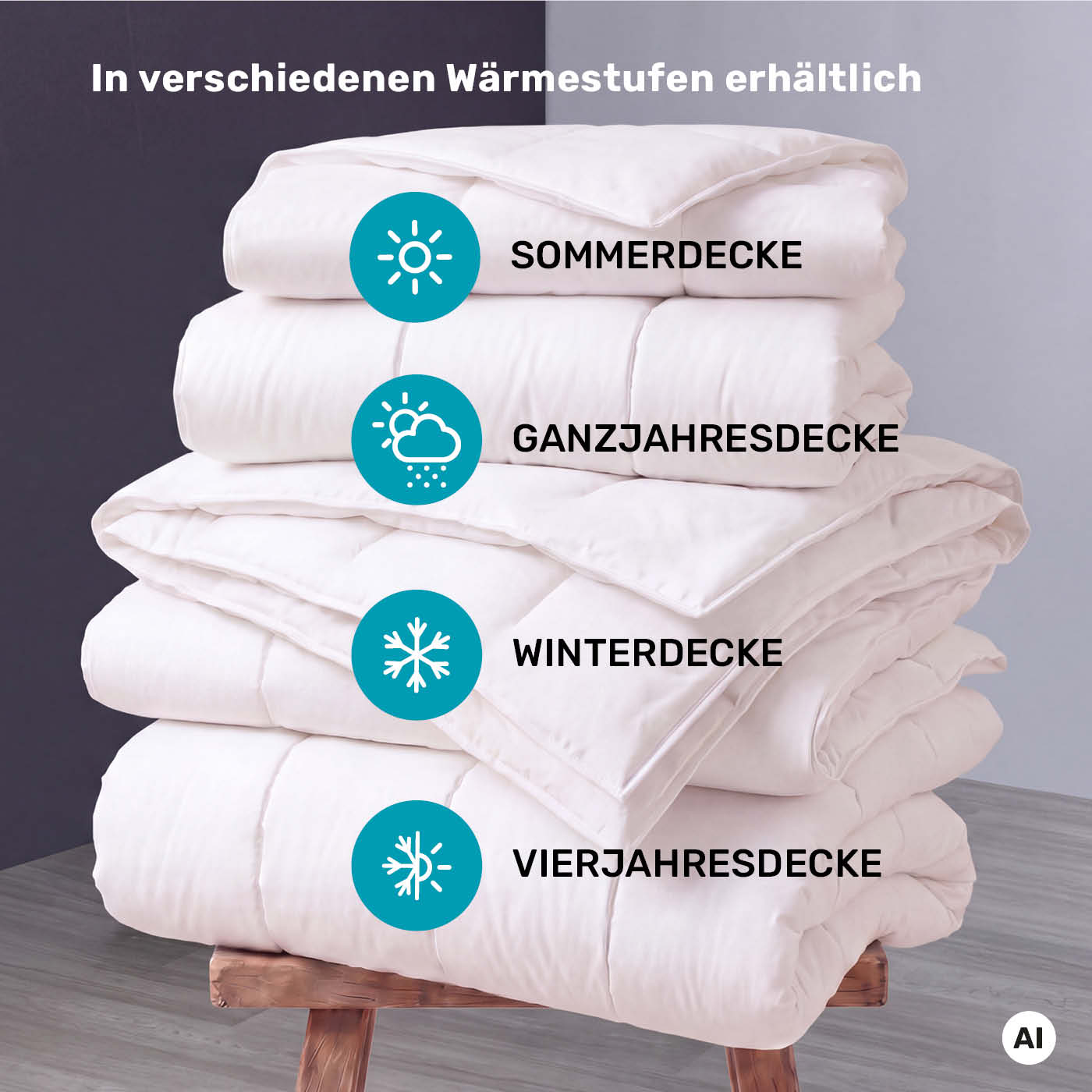 Centa-Star Famous Ganzjahresbettdecke temperaturausgleichend