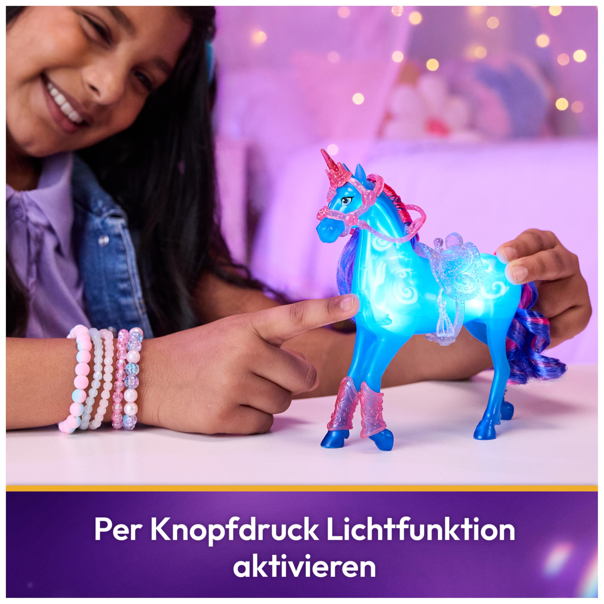 Unicorn Academy Isabel & River Licht-Magie-Set Puppe Einhorn