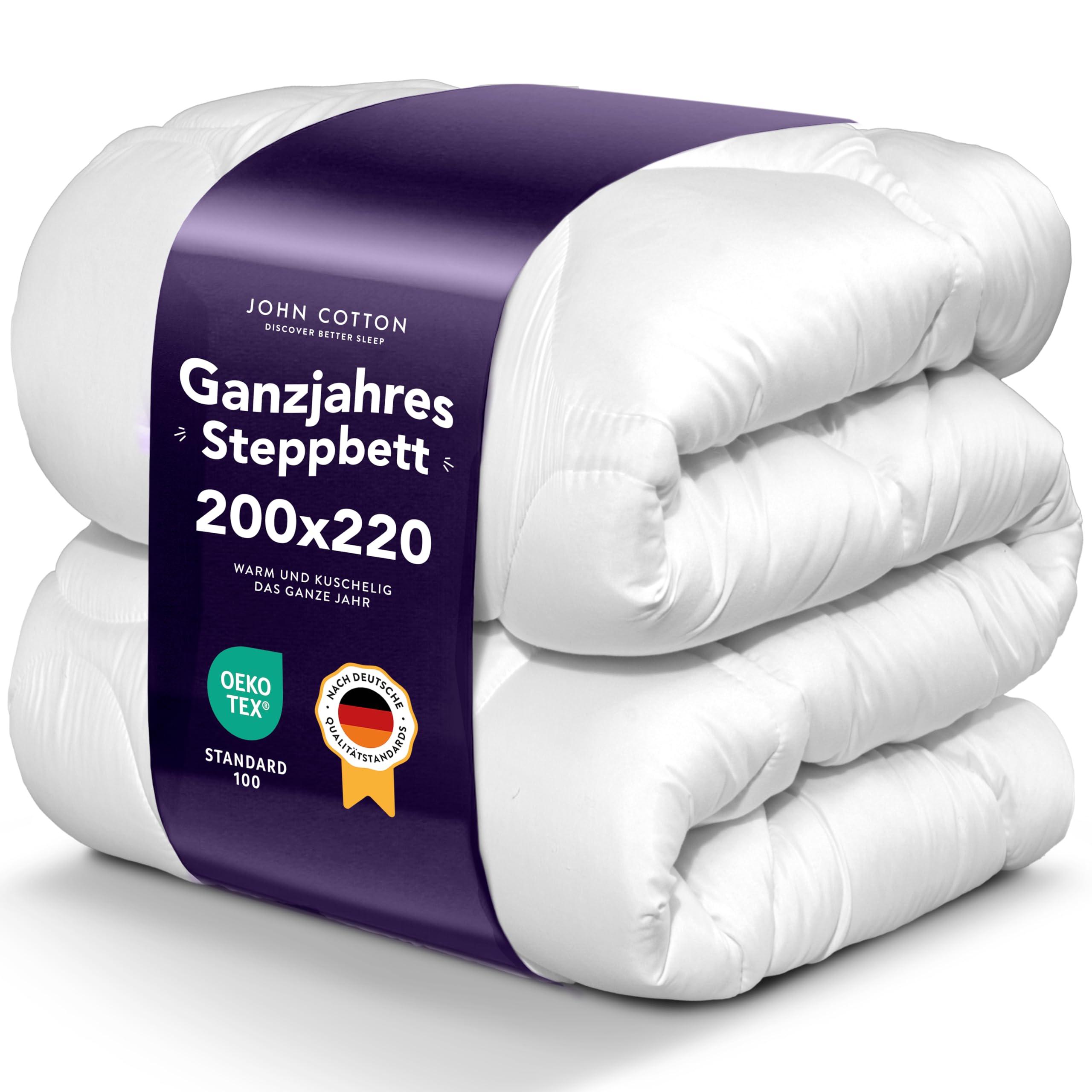 John Cotton Bettdecken Medium Bettdecke 135x200 Ganzjahresdecke Allergiker