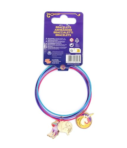 Unicorn Academy Armbänder 5er Metall mit Anhängern für Mädchen