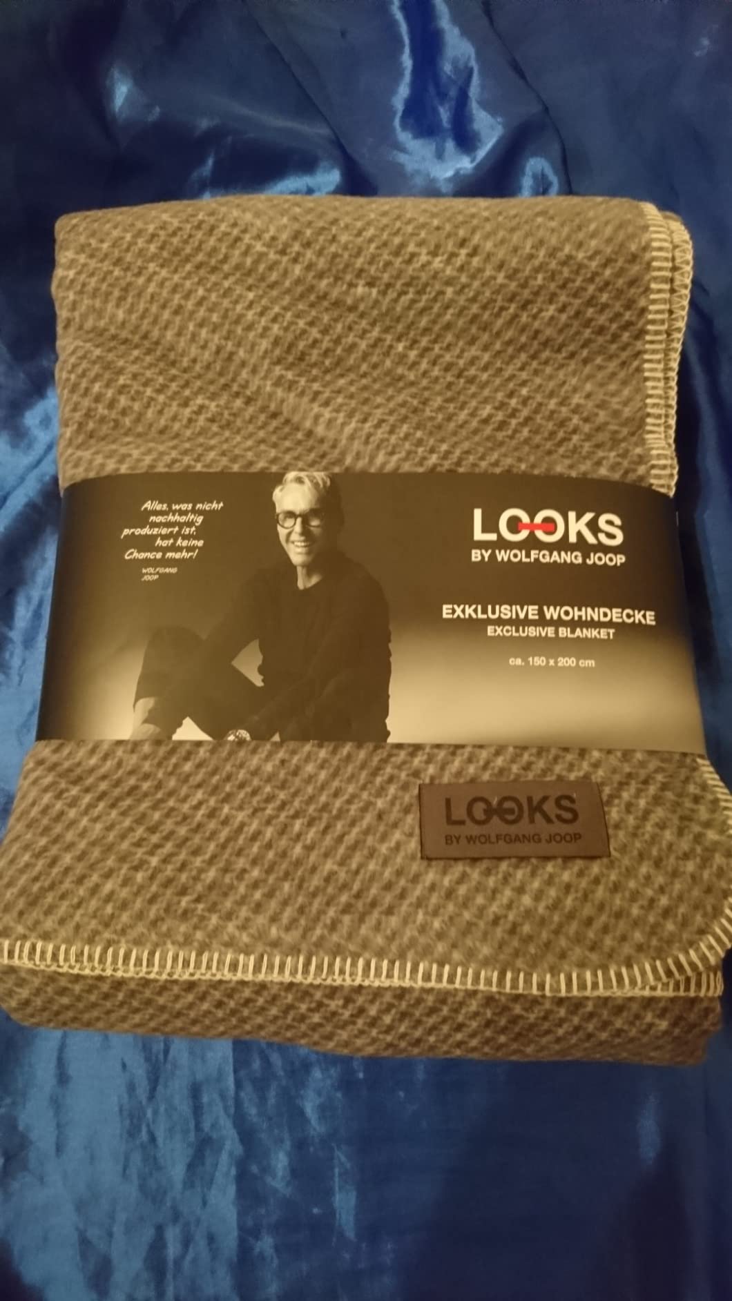 LOOKS by Wolfgang Joop Kuscheldecke 150x200 grau