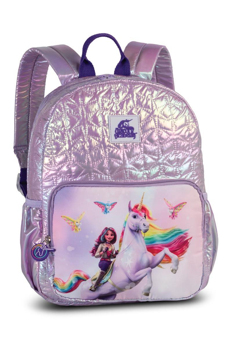 Unicorn Academy Rucksack Mädchen Rosa 9L Einhorn Holografisch