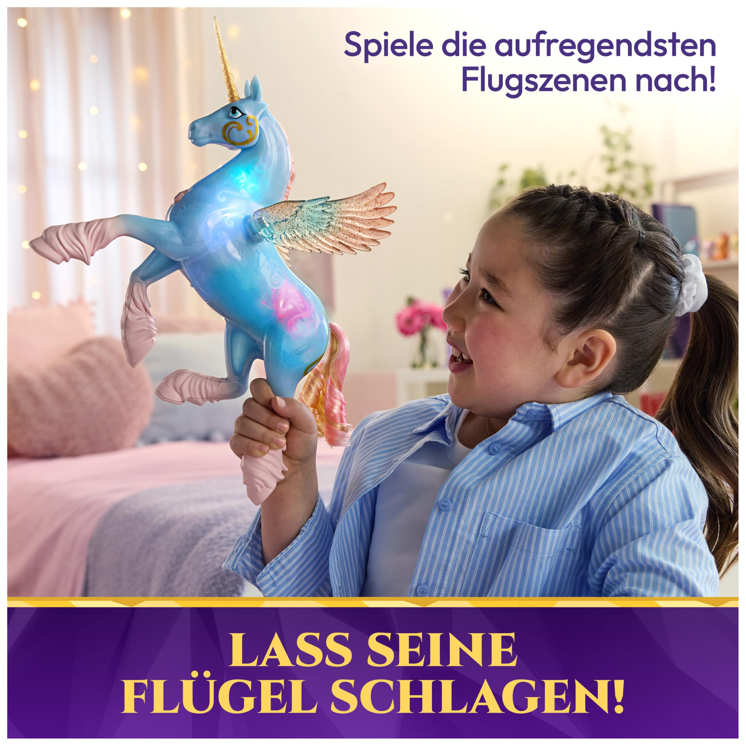 Unicorn Academy Glow Magic Skywind Einhorn interaktiv Figur