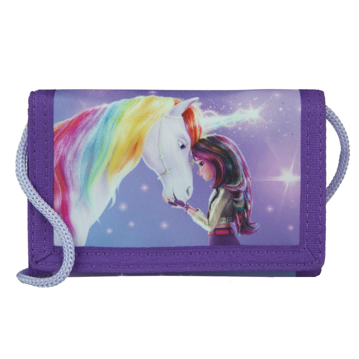 Undercover Unicorn Academy Geldbörse 9x2x13 lila Brustbeutel