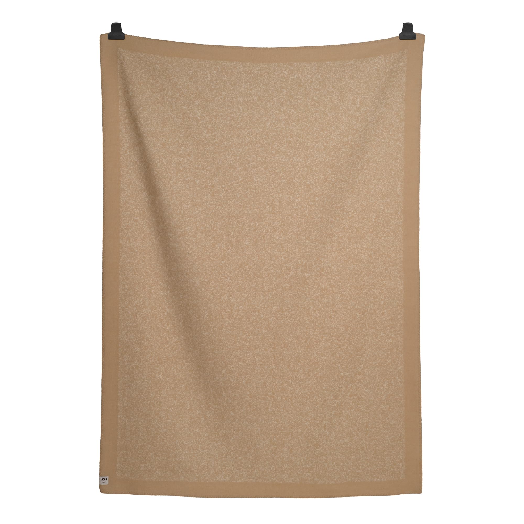 Røros Tweed Mineral Wolldecke 135x200 Sand Lammwolle