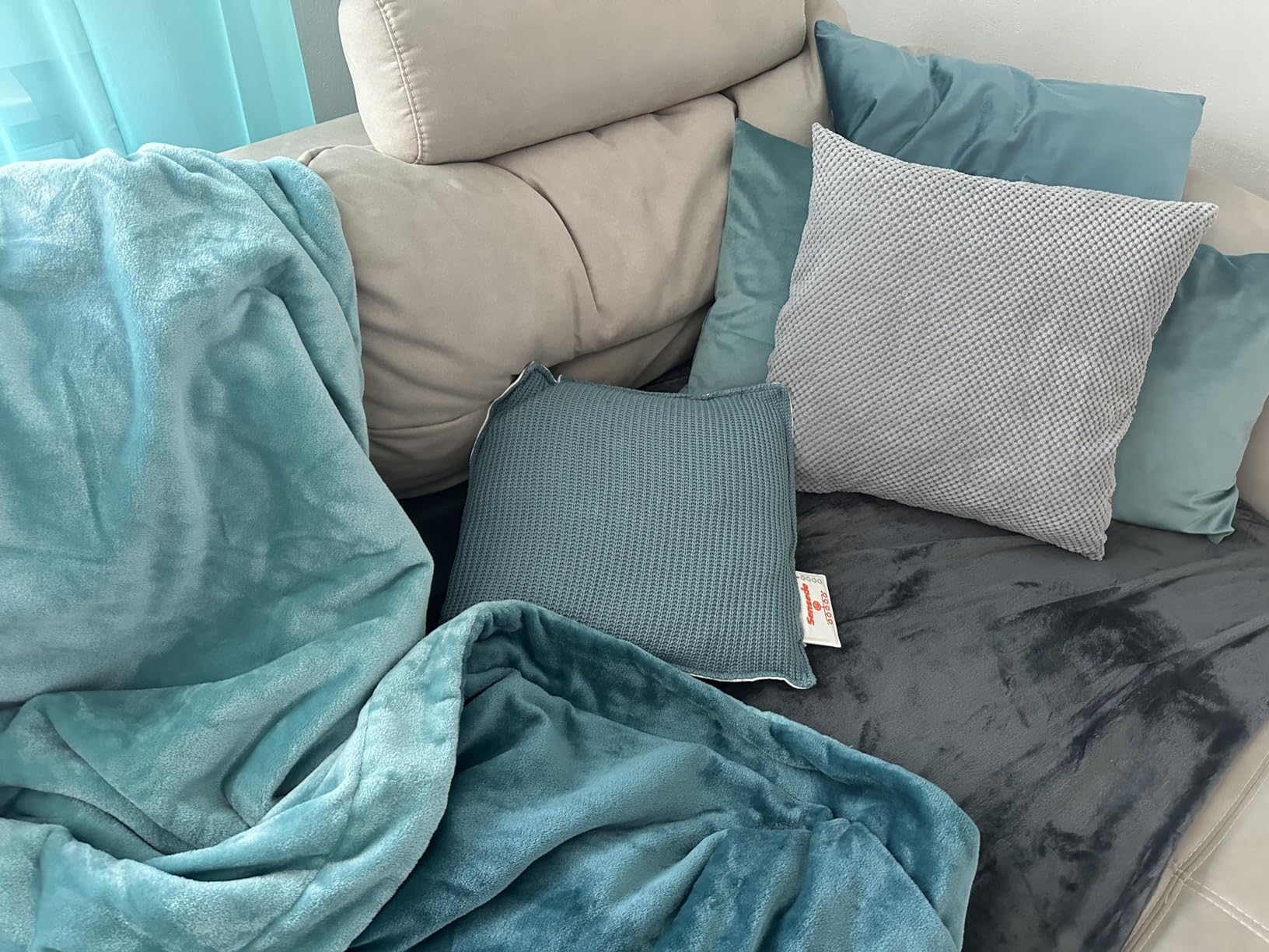 s.Oliver Doublesoft Kuscheldecke 150x200 cm dunkelgrau doppellagig