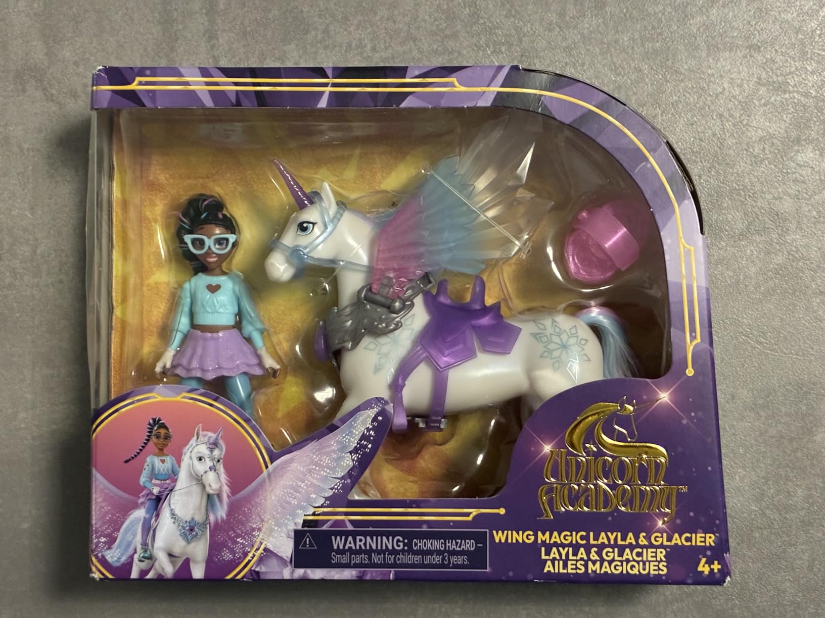 Unicorn Academy Wing Magic Layla Glacier Puppen-Set