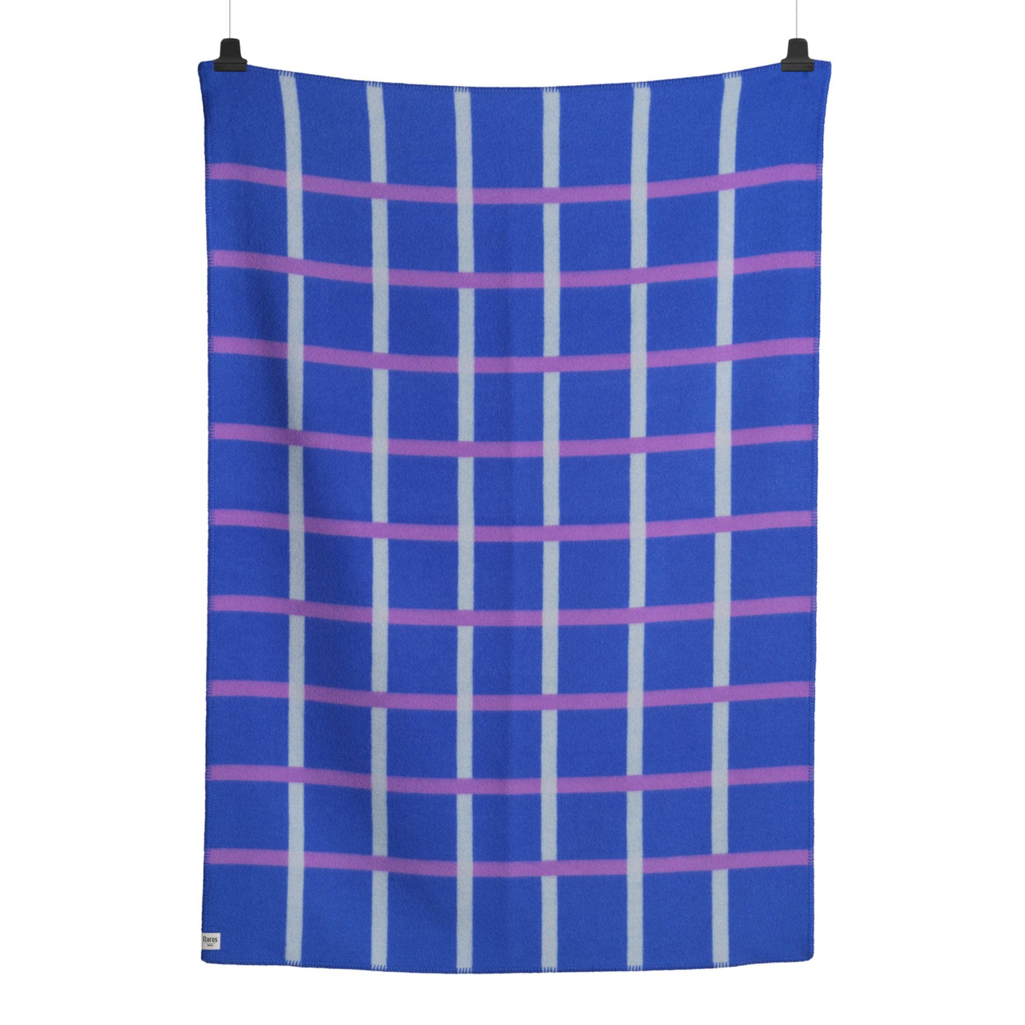 Røros Tweed Knut Wolldecke 135x200 cm Cobalt Blue Lammwolle