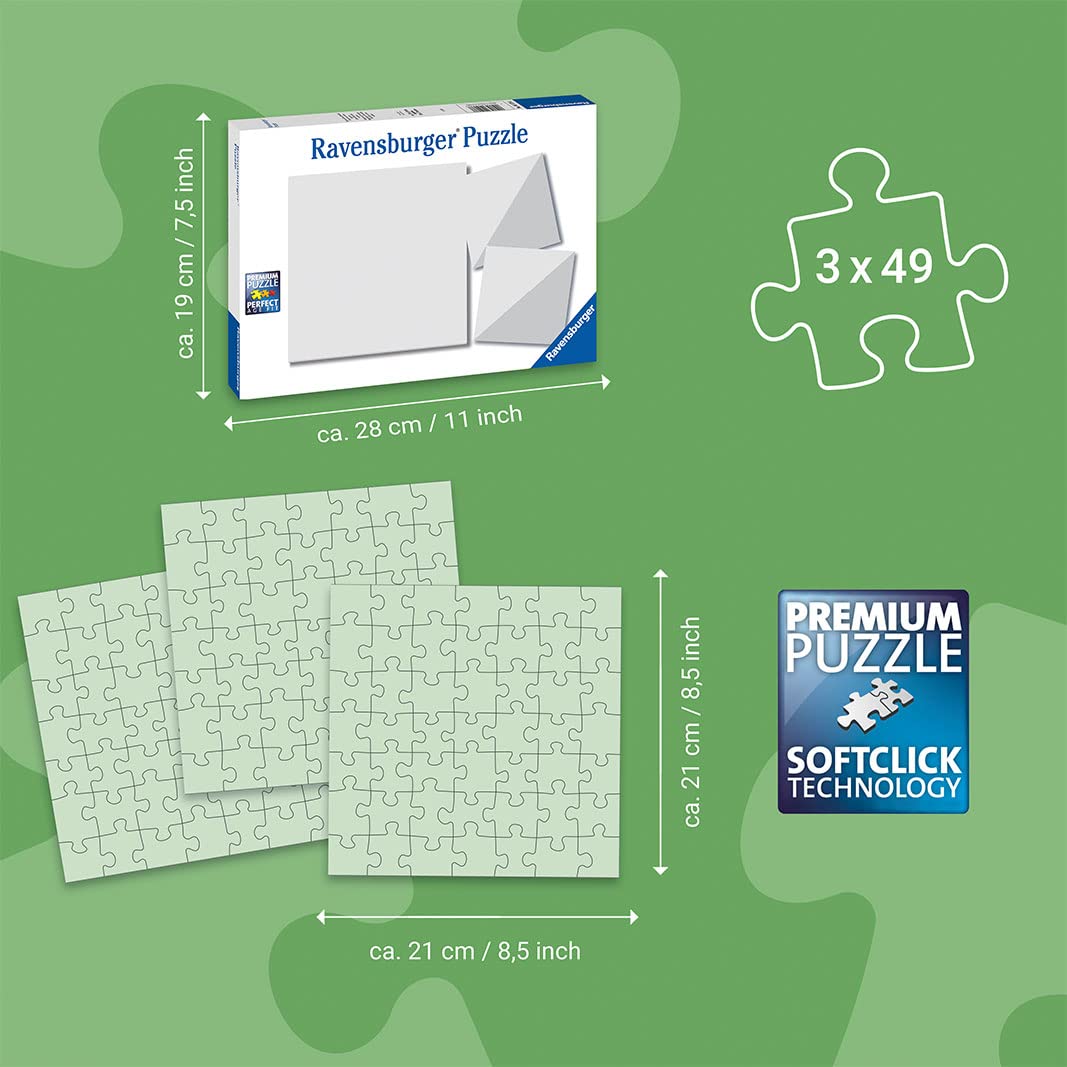 Ravensburger Unicorn Academy Puzzle 3x49 Teile ab 5 J.