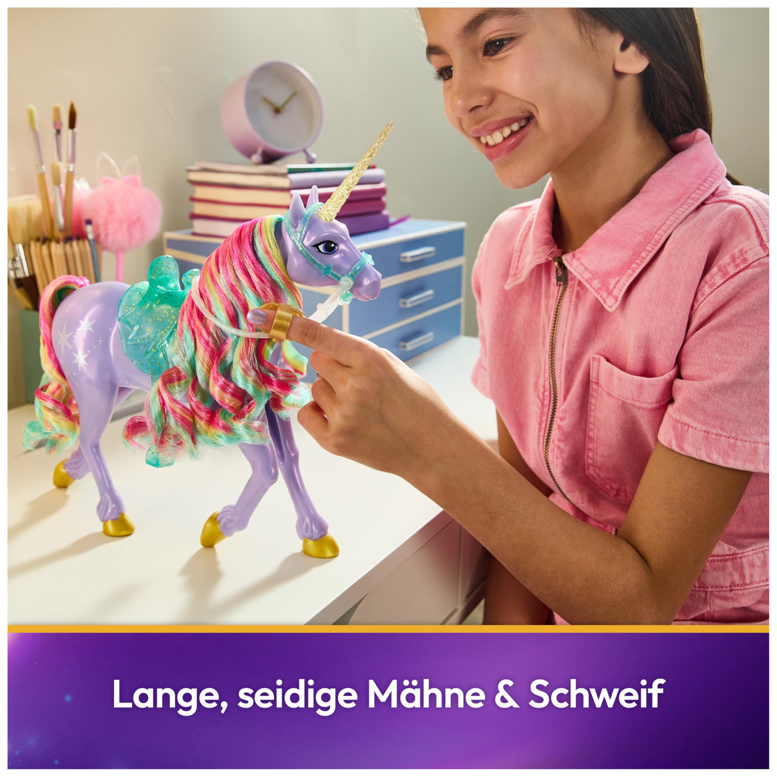 Unicorn Academy Wildstar Einhorn 28 cm mit Sattel Sophia