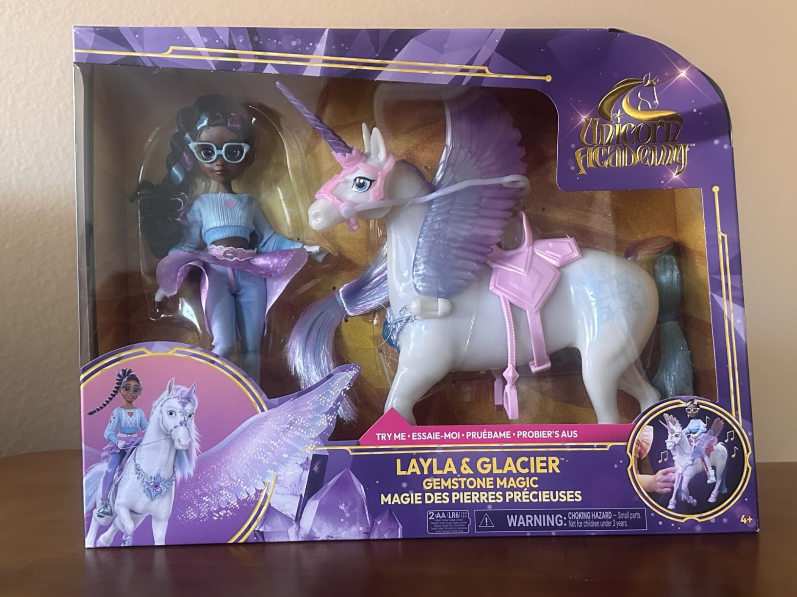 Unicorn Academy Layla und Glacier Spielset mit Licht und Sound