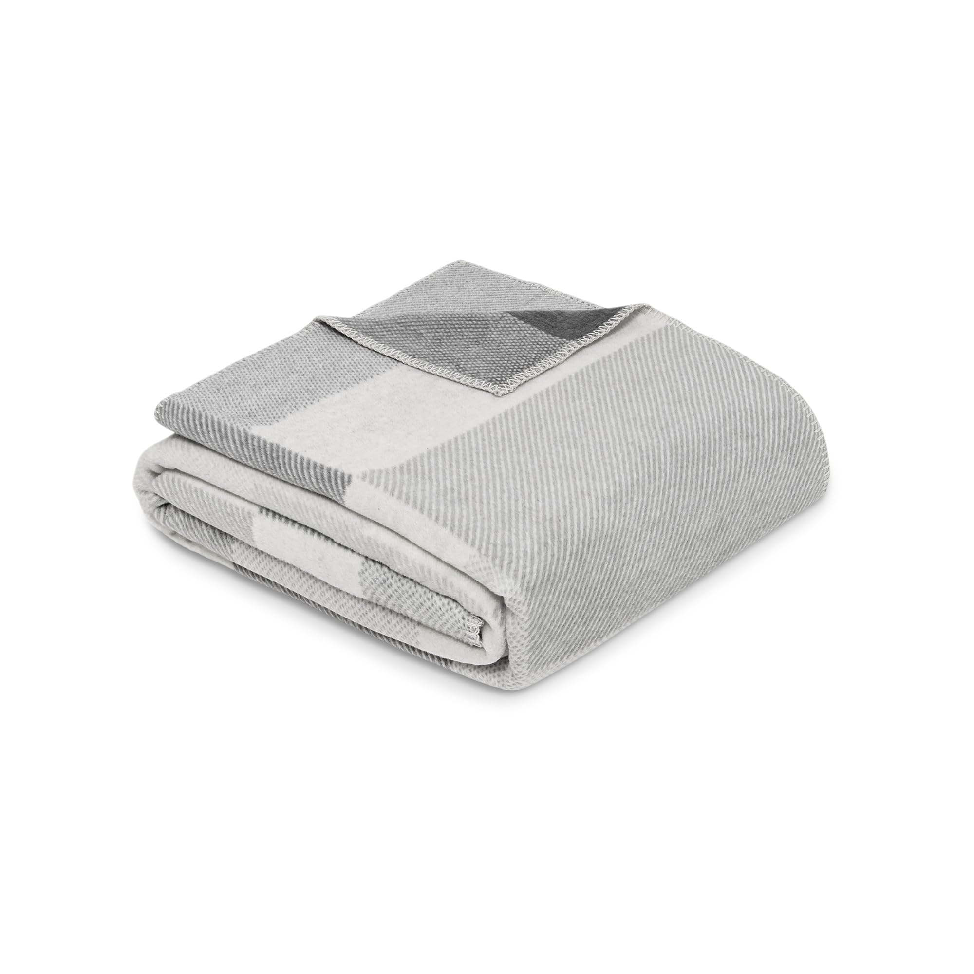 IBENA Madeira Decke 150x200 Grau Baumwollmix Kuscheldecke
