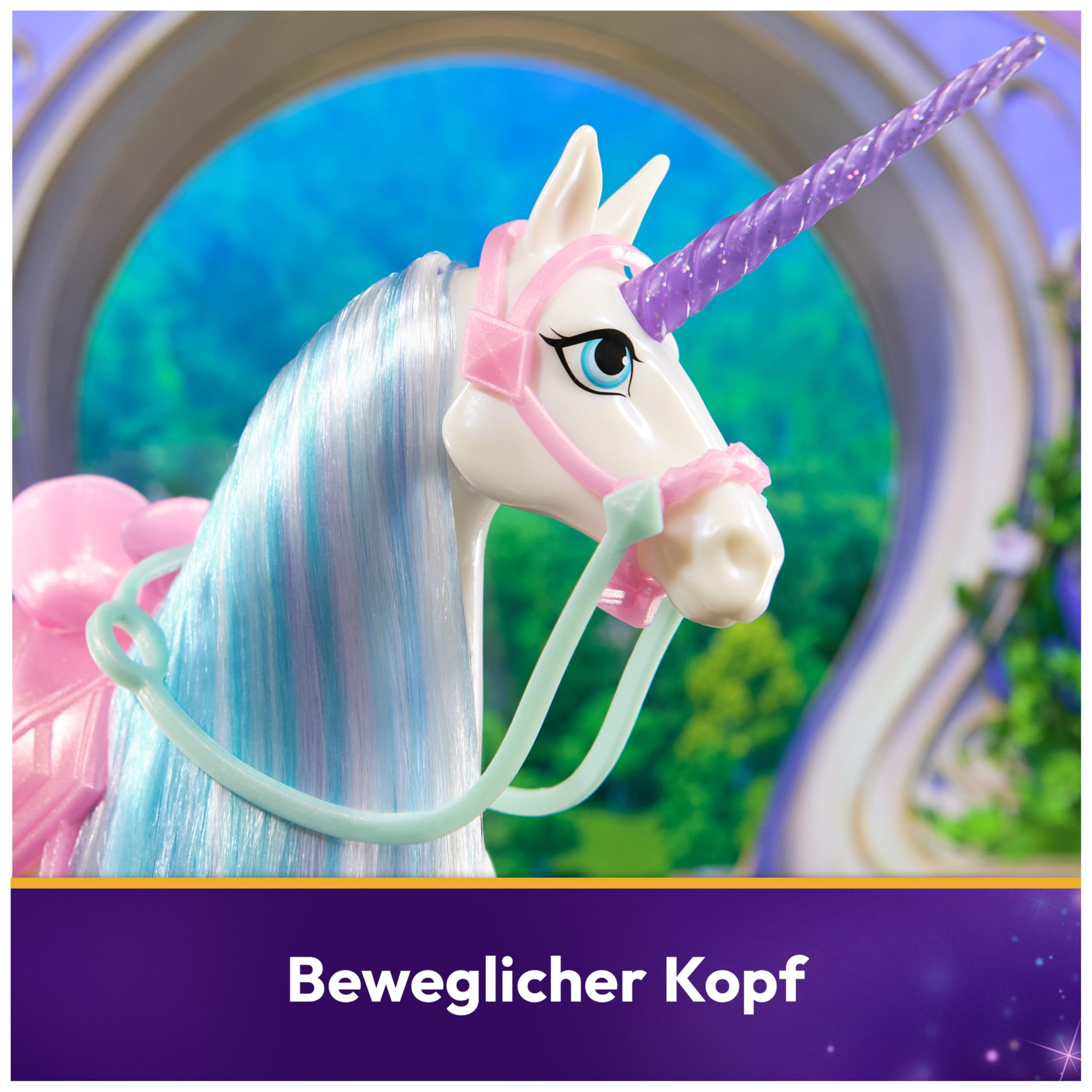 Unicorn Academy Glacier Einhorn 28 cm mit Sattel