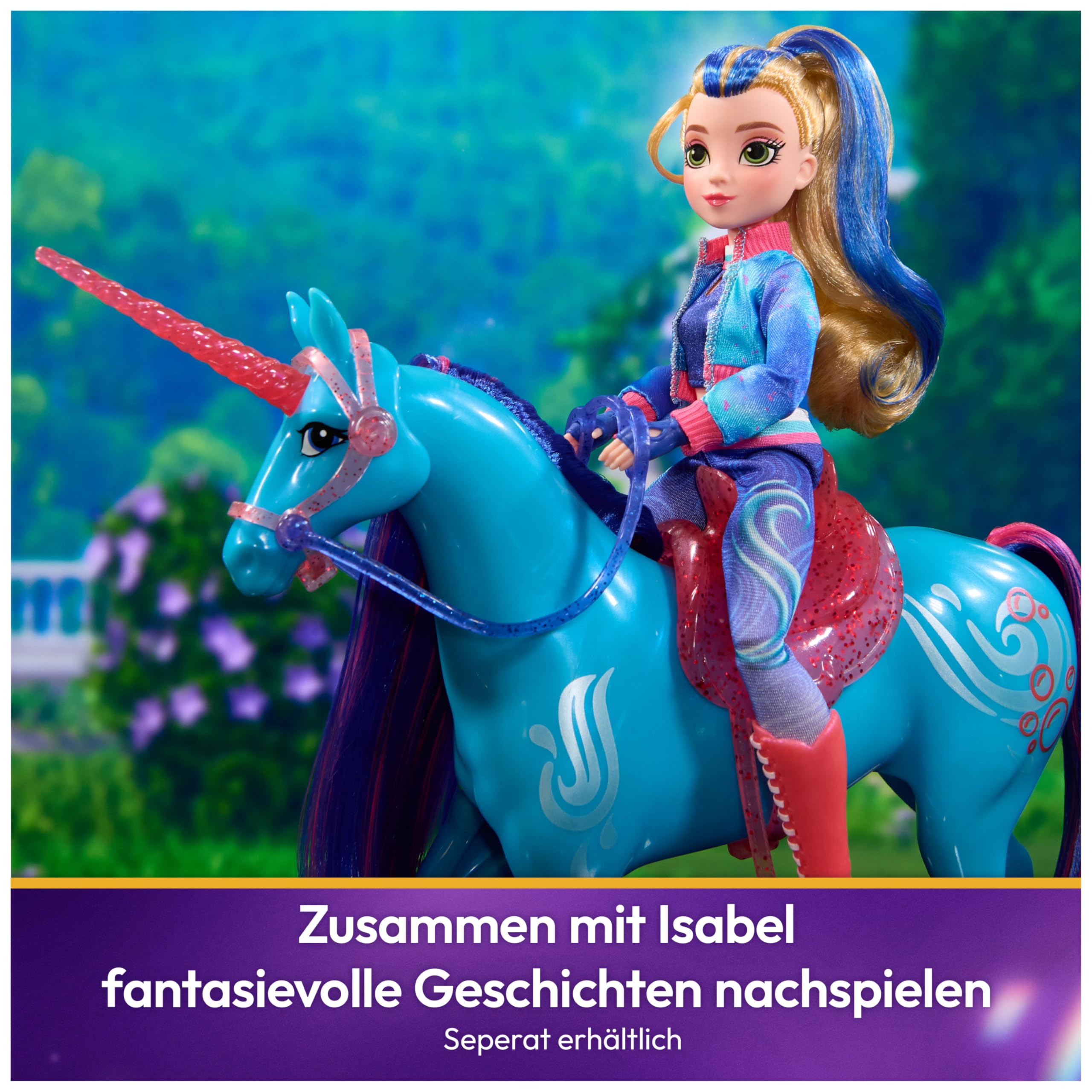 Unicorn Academy River Einhorn 28 cm mit Sattel