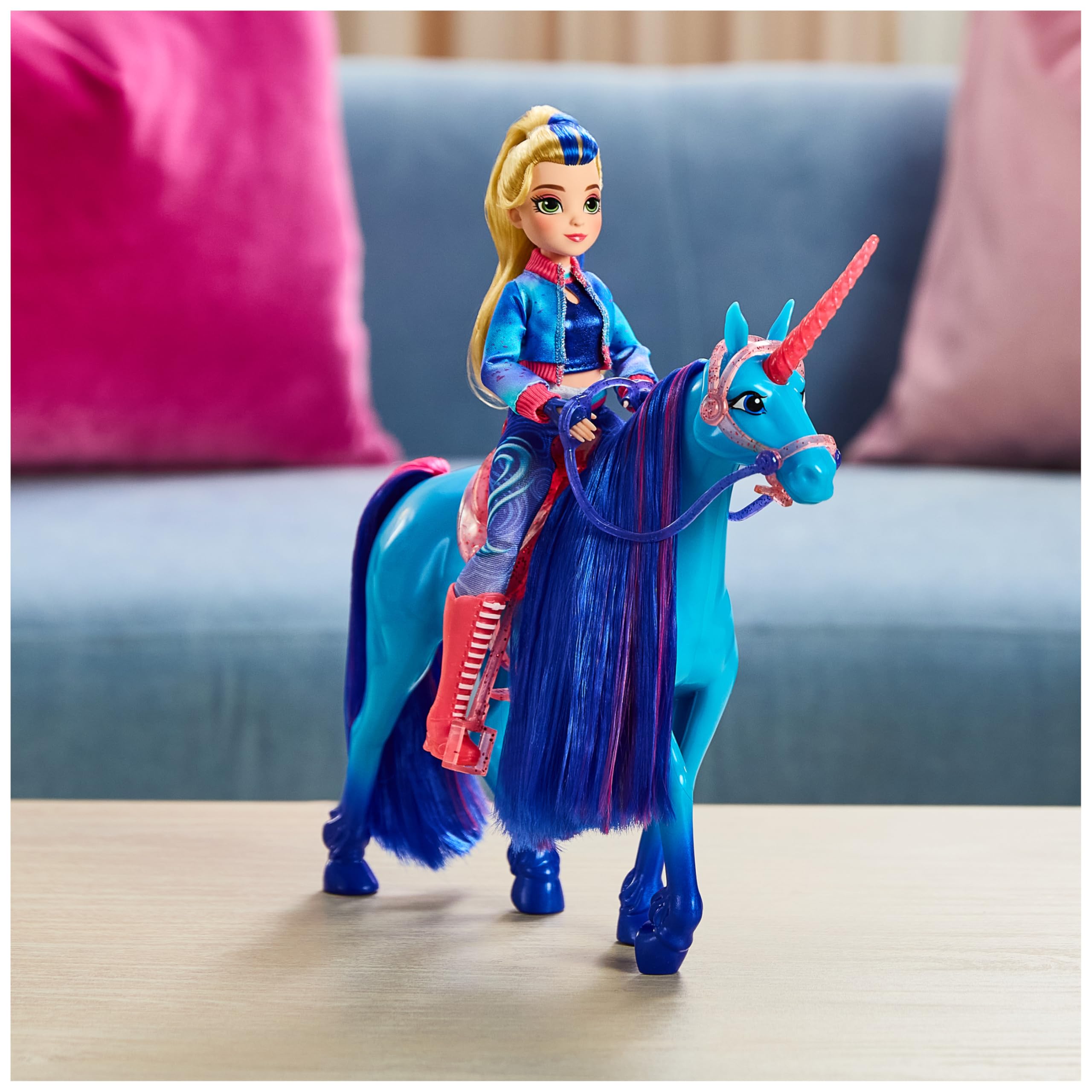 Unicorn Academy River Einhorn 28 cm mit Sattel