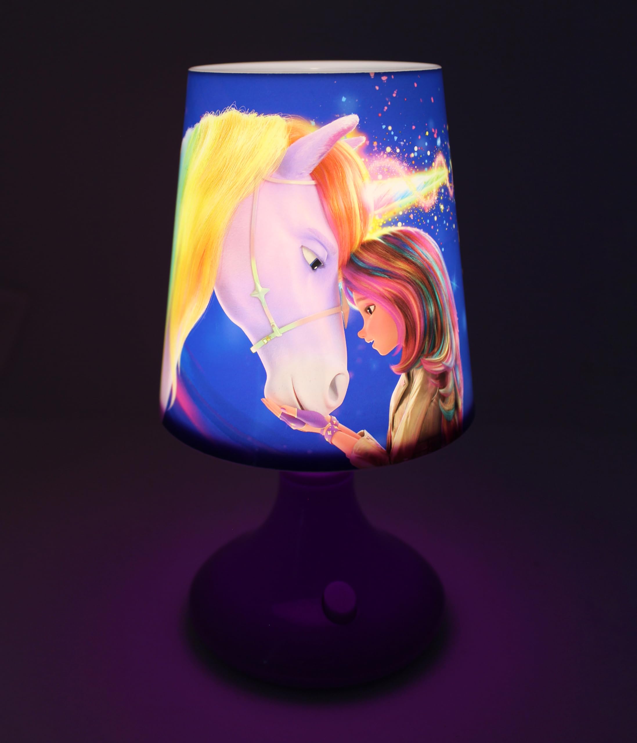 Unicorn Academy LED Mini-Lampe Lampenschirm Geschenkbox bunt