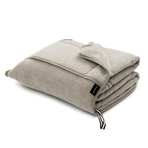 bugatti Reisedecke 130x150 cm Beige mit Kissen 2 in 1