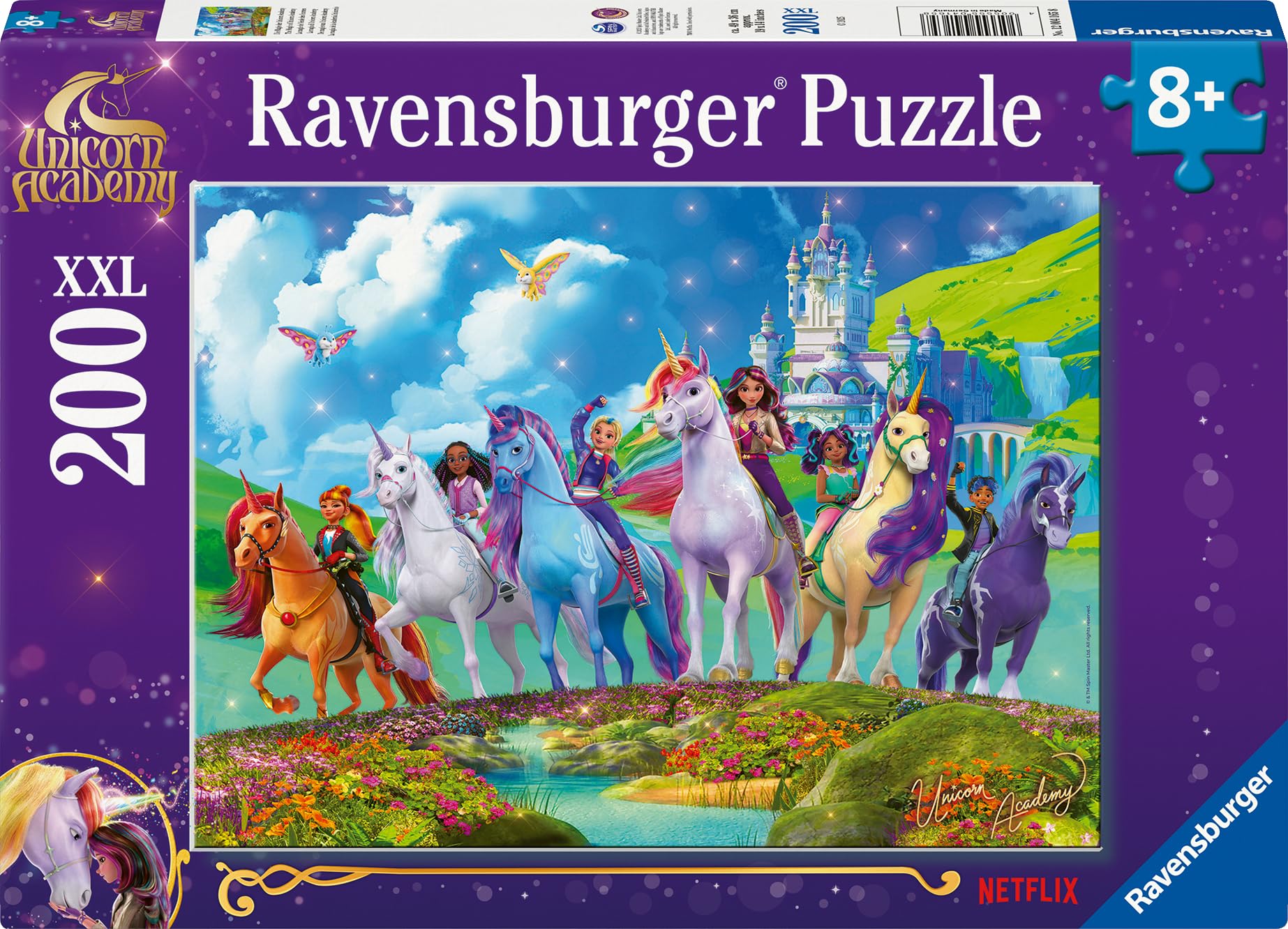 Unicorn Academy Magie Kinderpuzzle 200 XXL Teile ab 8 Jahren
