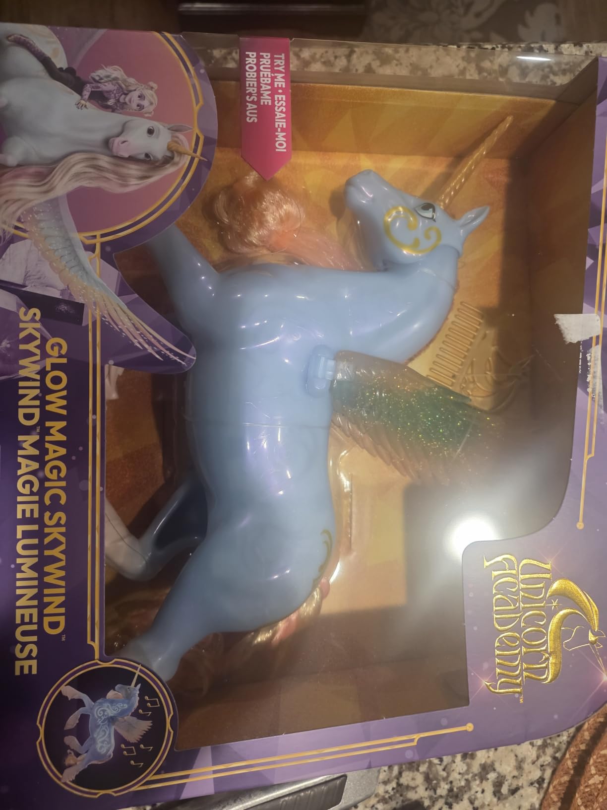 Unicorn Academy Glow Magic Skywind Einhorn interaktiv Figur