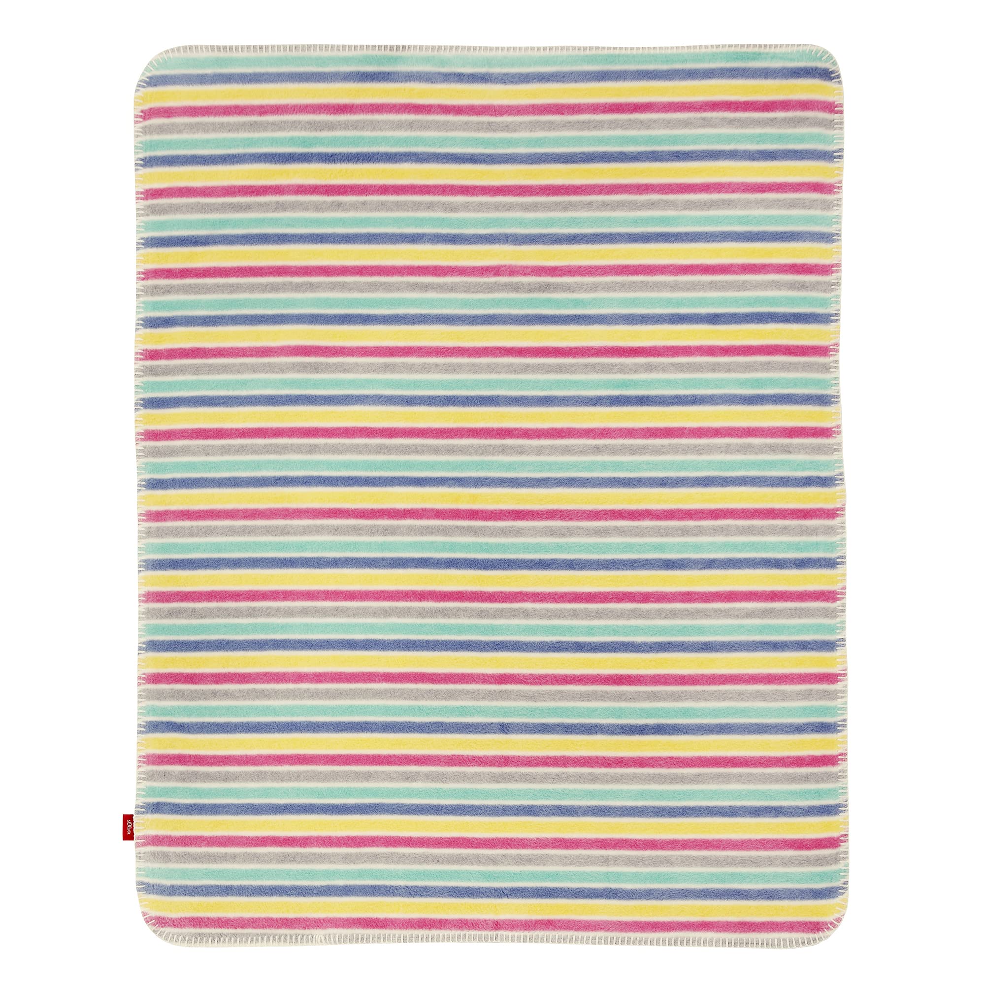 s.Oliver Babydecke 75x100 cm gestreift bunt Baumwollmix weich
