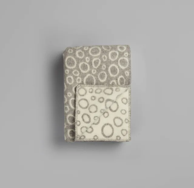 Røros Tweed Throws Champagnebobler Wolldecke 135x200 Muster
