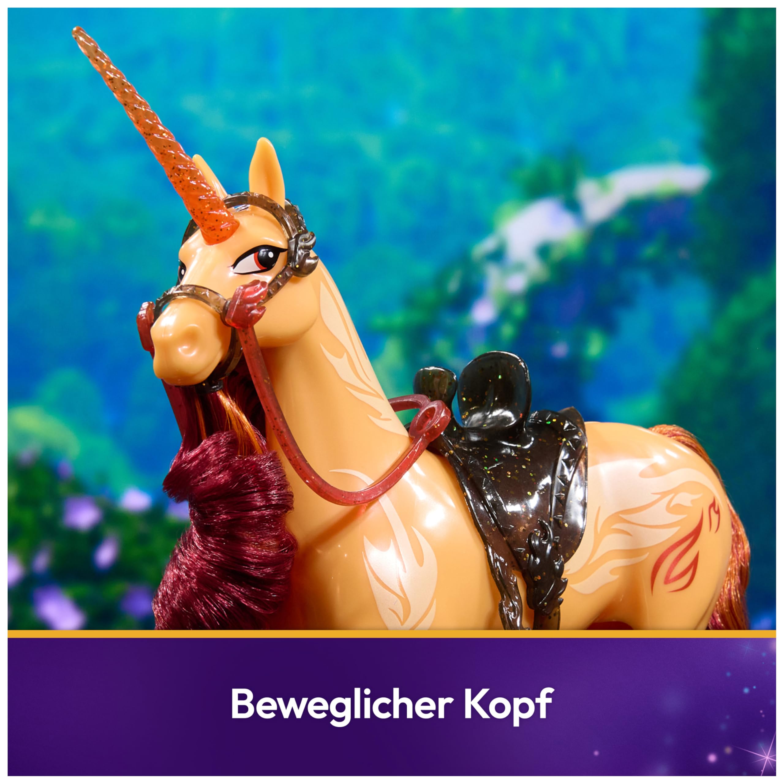 Unicorn Academy Cinder Einhorn 28cm mit Sattel Bürste
