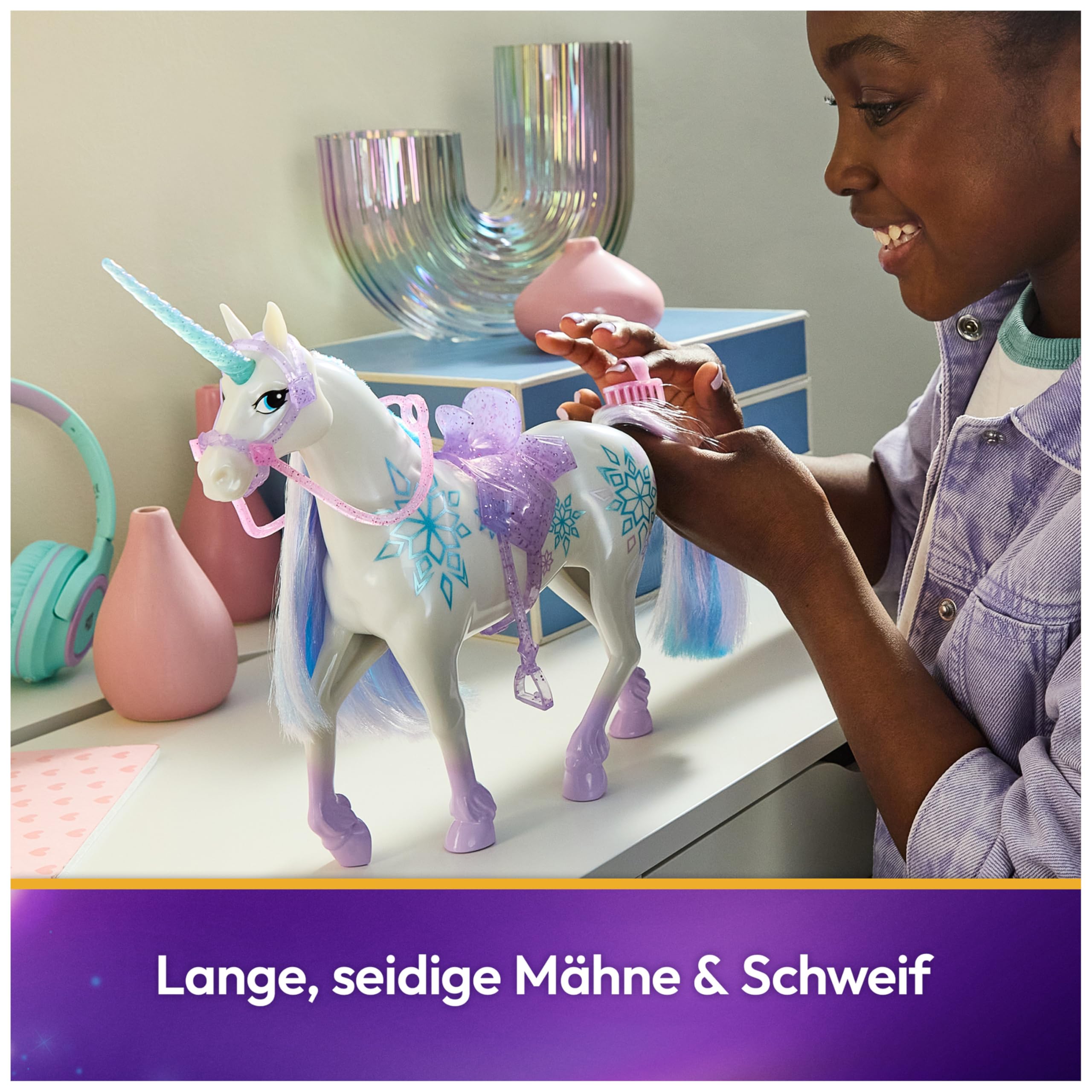 Unicorn Academy Glacier Einhorn 28cm mit Mähne Laylas Pferd
