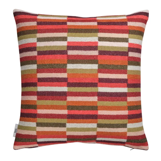 Røros Tweed Ida Wollkissen 50x50cm Rot 106001 Lammwolle