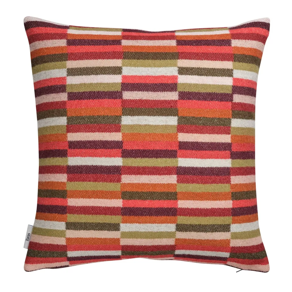 Røros Tweed Ida Wollkissen 50x50cm Rot 106001 Lammwolle