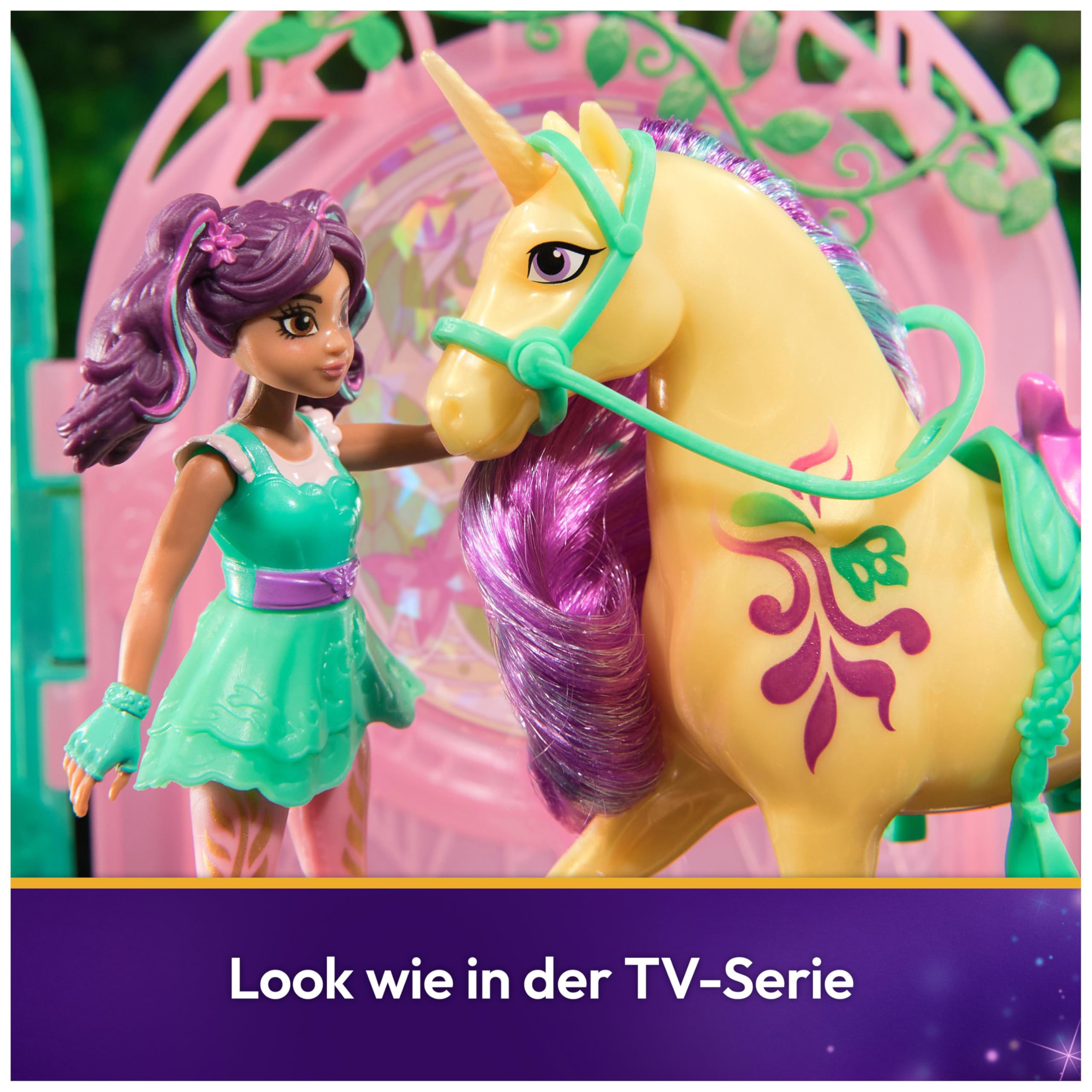 Unicorn Academy Ava Leaf Stall Spielset 15 Teile Farbwechsel